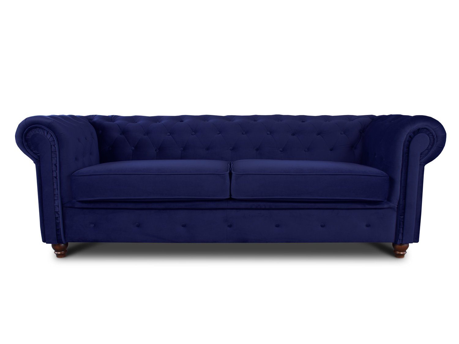 Sofnet Chesterfield Sofa Sofagarnitur, 3-er, Couch 3, Sofa Glamour Asti