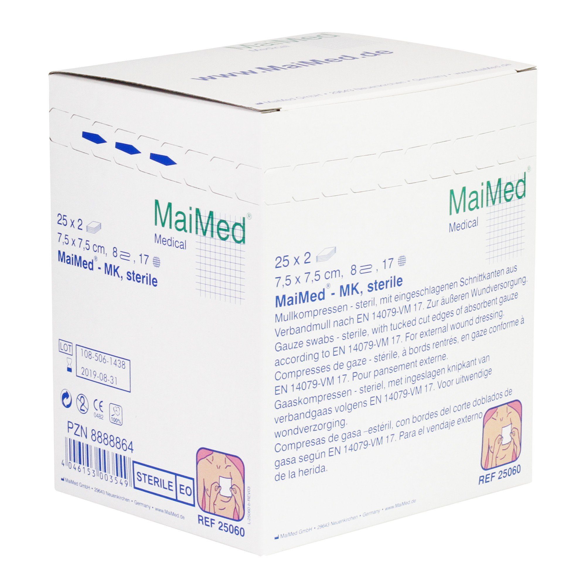 Erste-Hilfe-Set MaiMed - MK steril Mullkompressen 8-fach