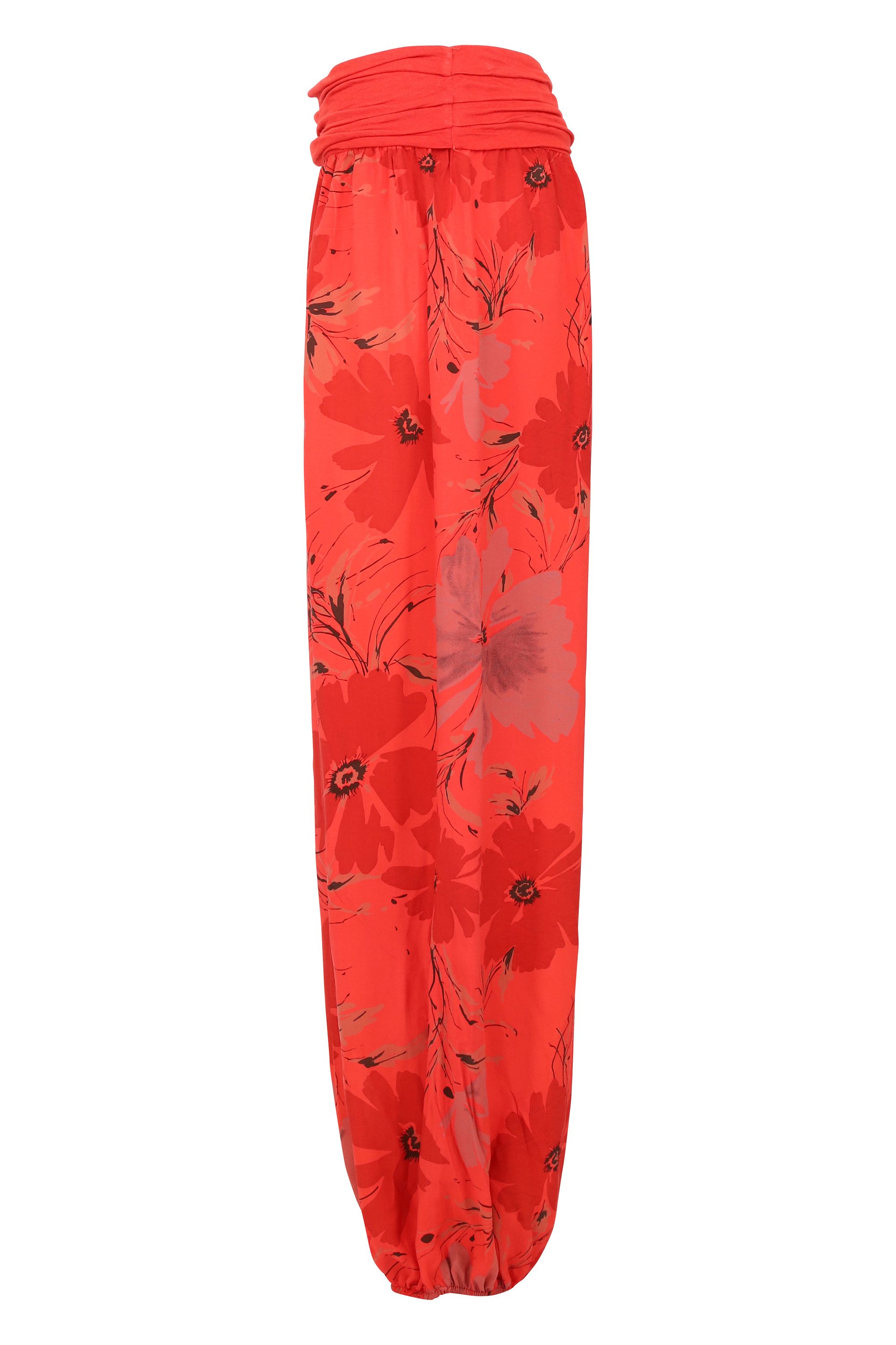 malito more than fashion Haremshose Pumphose Blumen Print 1485 atmungsaktive Freizeithose mit Blumen Print