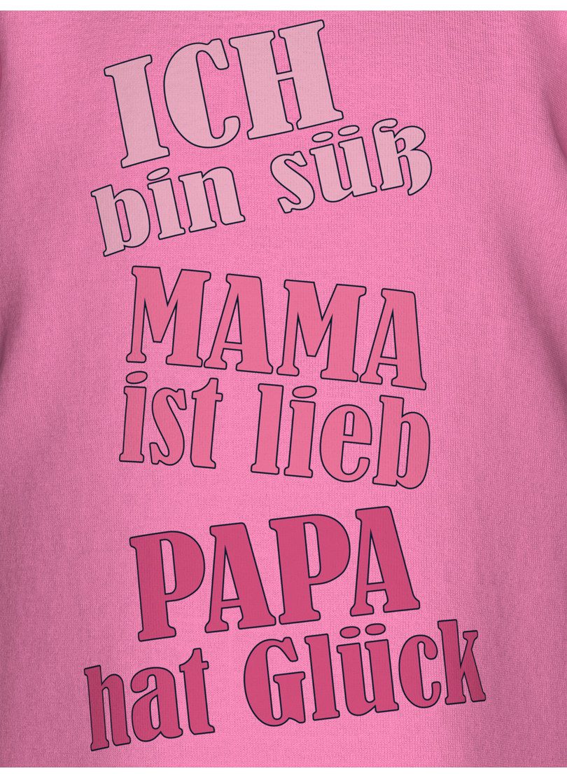 Trigema T-Shirt TRIGEMA T-Shirt mit frechem Spruch-Print (1-tlg)