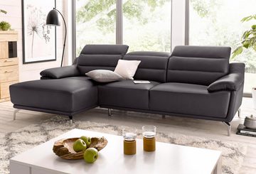 loft24 Ecksofa Pacific, mit Kopfverstellung, mit Recamiere, Breite 269 cm