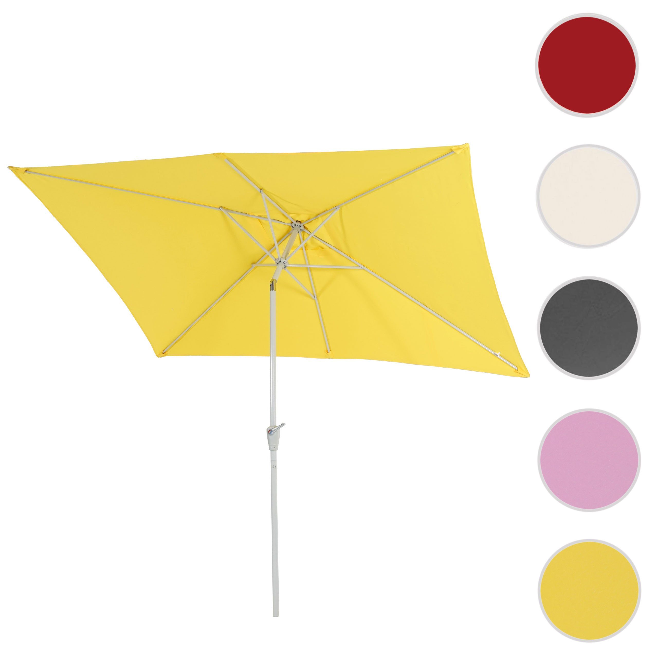 MCW Sonnenschirm Castellammare, Kippbar, Lüftungsschlitz, rechteckig, günstig online kaufen