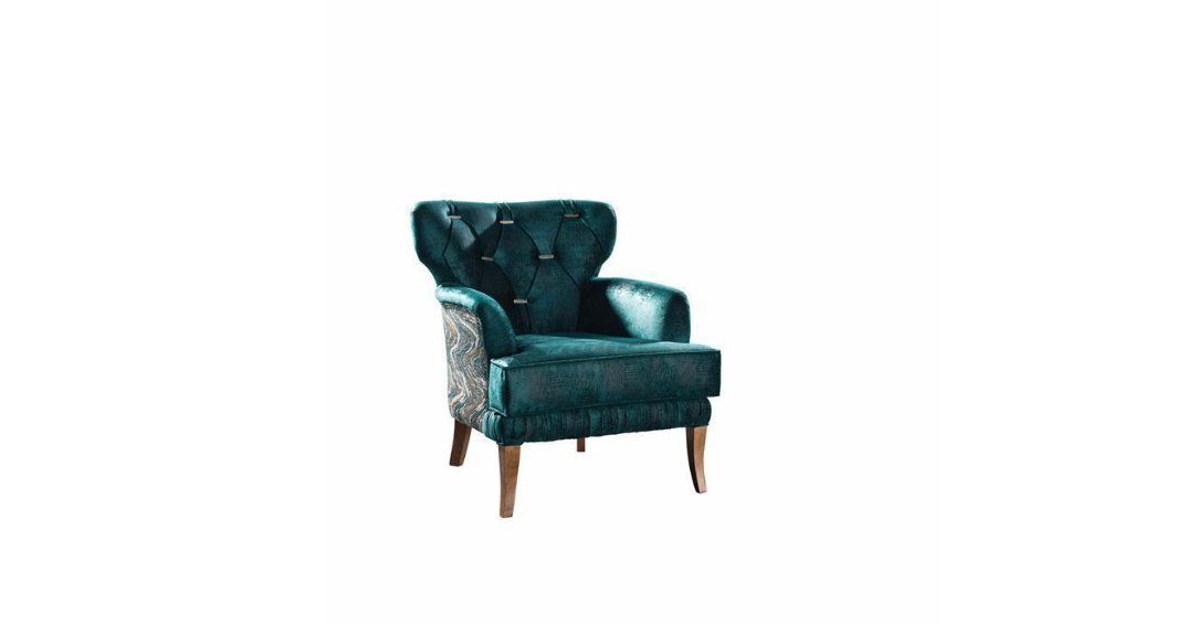 Sessel), Luxus Sessel JVmoebel Design (1-St., in Made Polstersessel Sessel Europa Wohnzimmer Einsitzer Polstermöbel