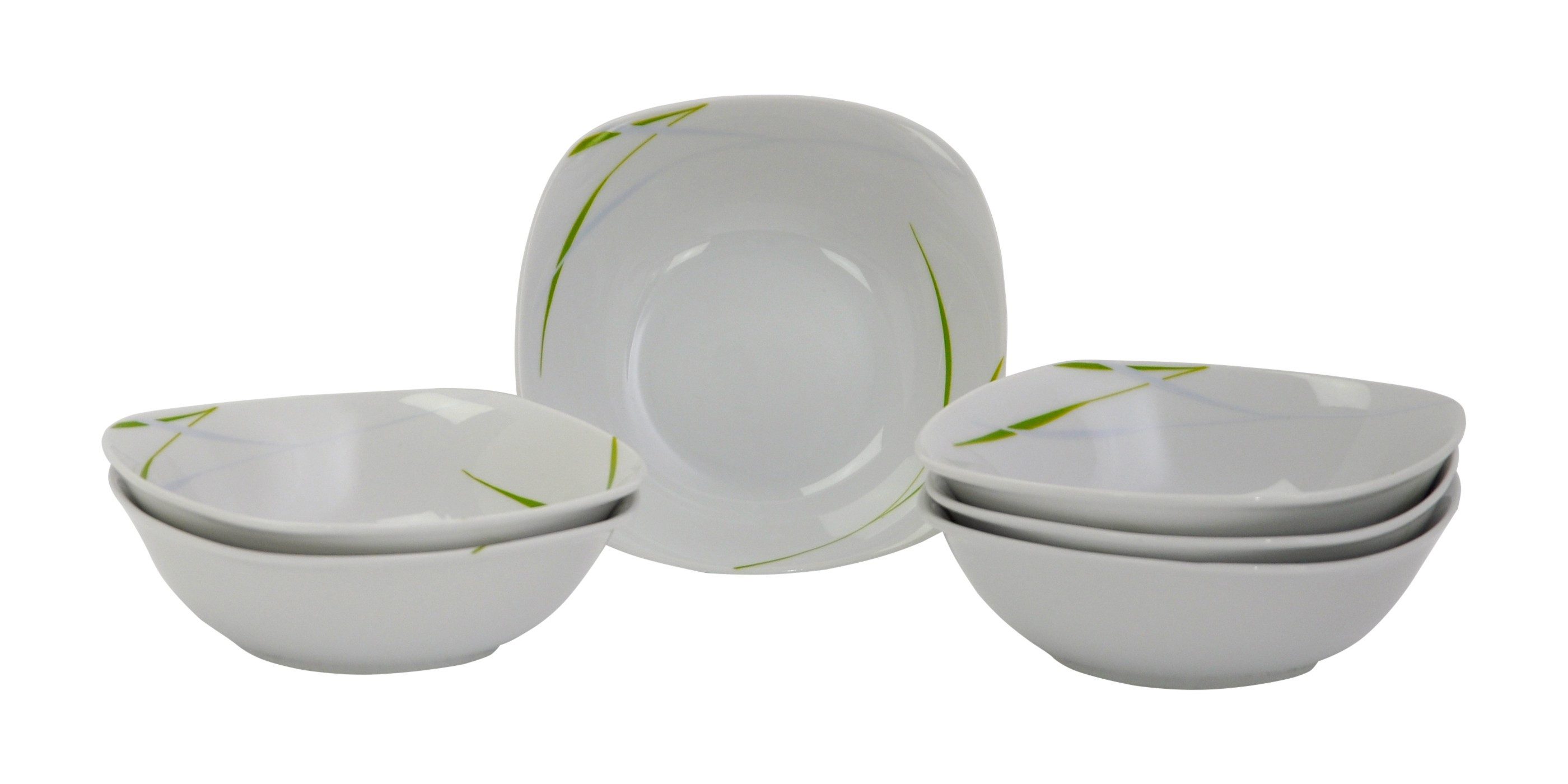 van Well Müslischale 6er Set Müsli- Salatschale Aviva 14,5cm, Porzellan