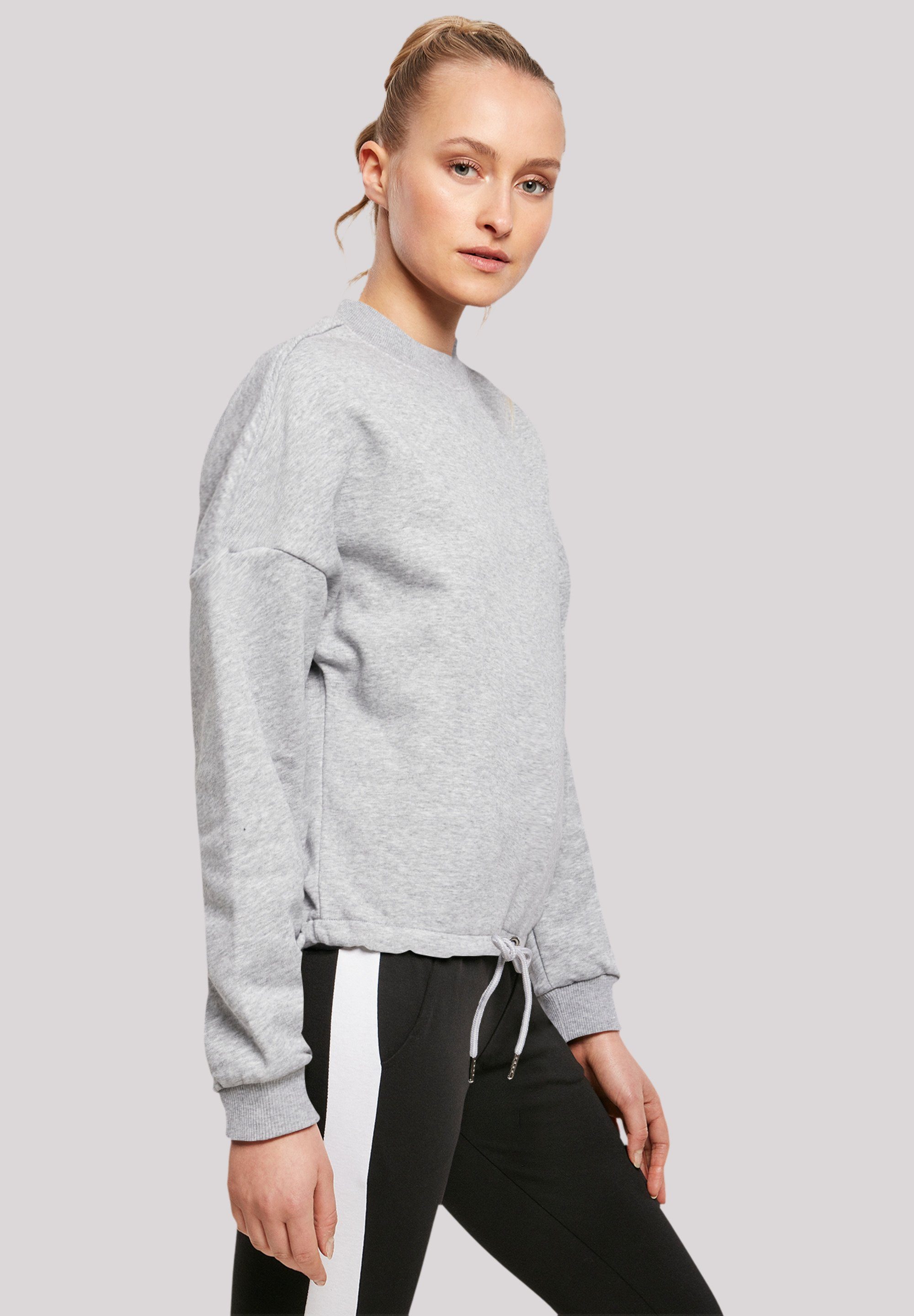 heather grey Print Sweatshirt up Sunny F4NT4STIC side