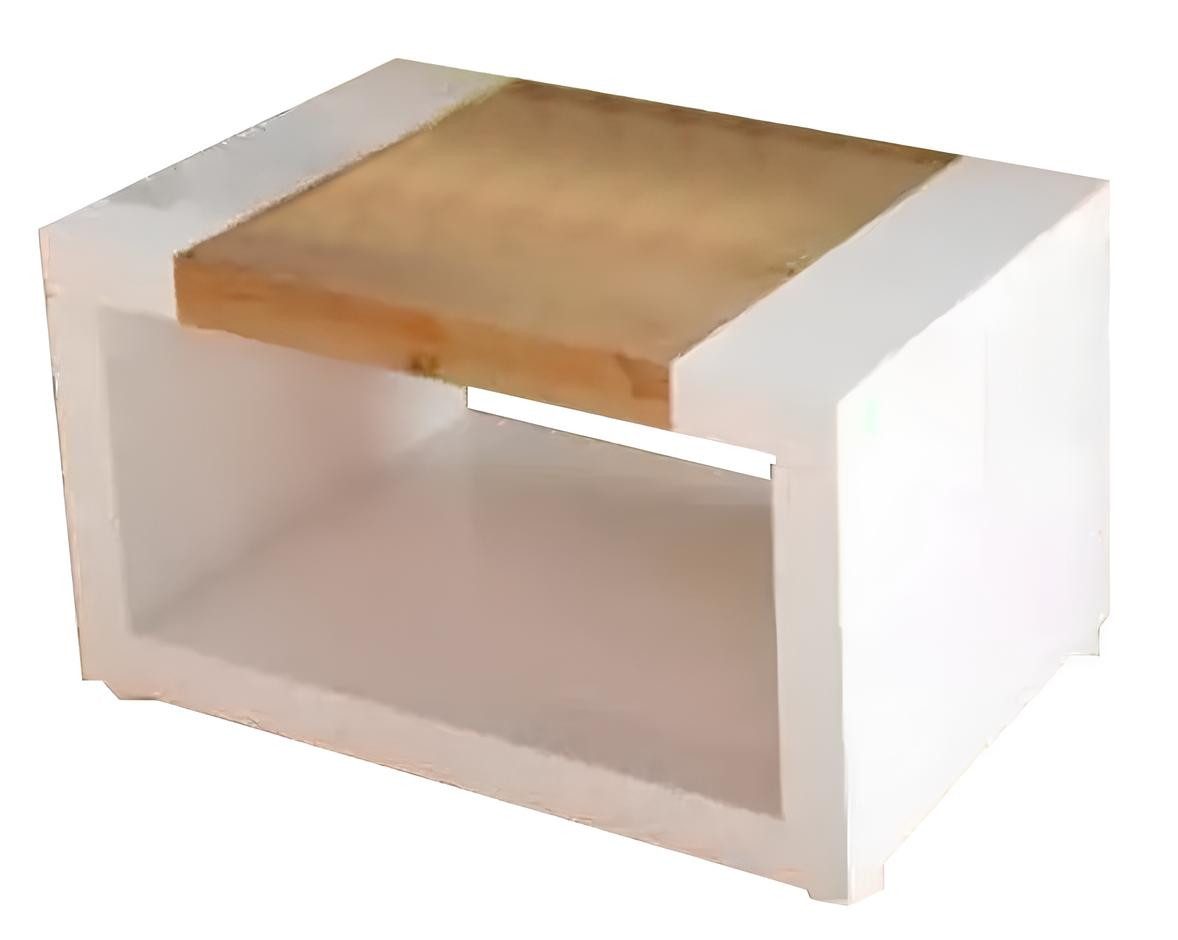 Xlmoebel Couchtisch Hochwertiger weißer Designer-Couchtisch aus Luxusholz für das (Couchtisch), Hergestellt in Europa