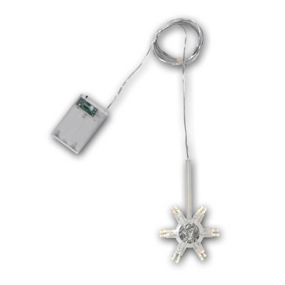 STAR TRADING LED Dekolicht LED Leuchtstern "Lighty", 12 LEDs warmweiß, warmweiß
