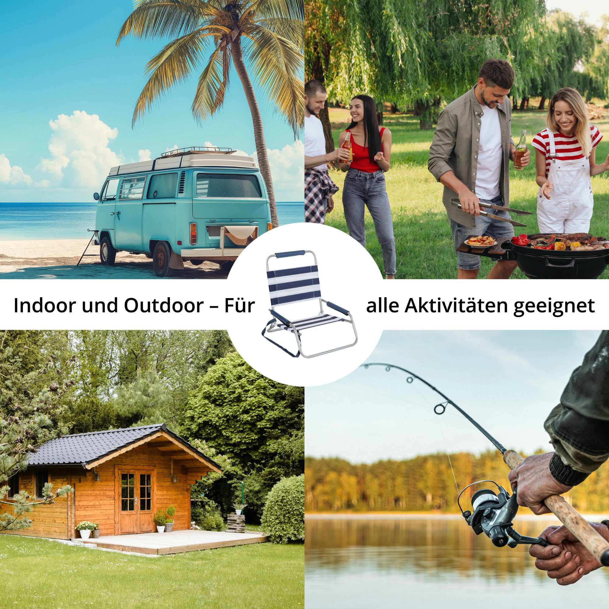 Stagecaptain Klappstuhl Strandstuhl klappbar leicht mit Schultergurt und Rü günstig online kaufen