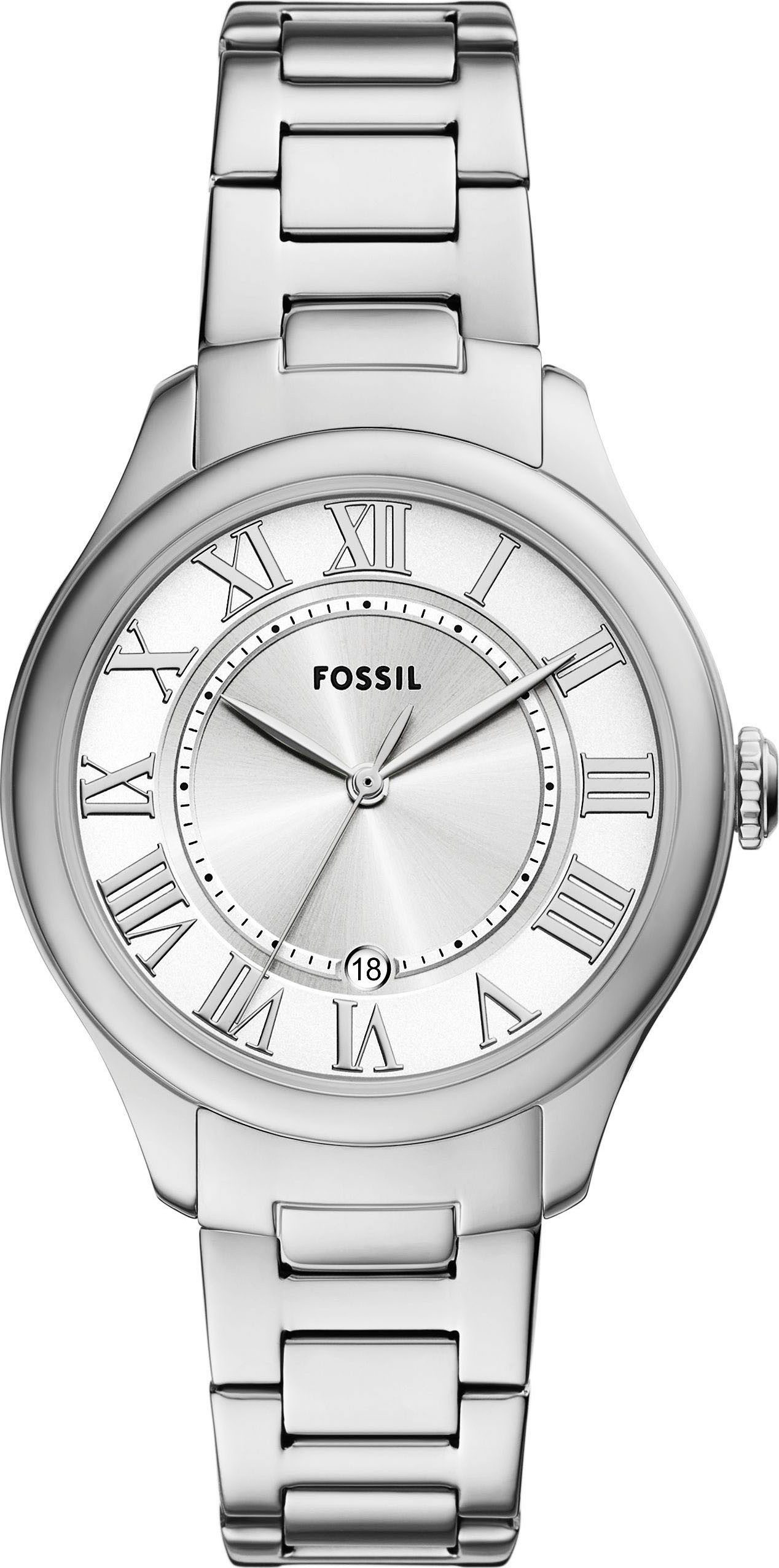 Fossil Quarzuhr GILMORE ES5393, Armbanduhr, Damenuhr, Edelstahlarmband, ana günstig online kaufen