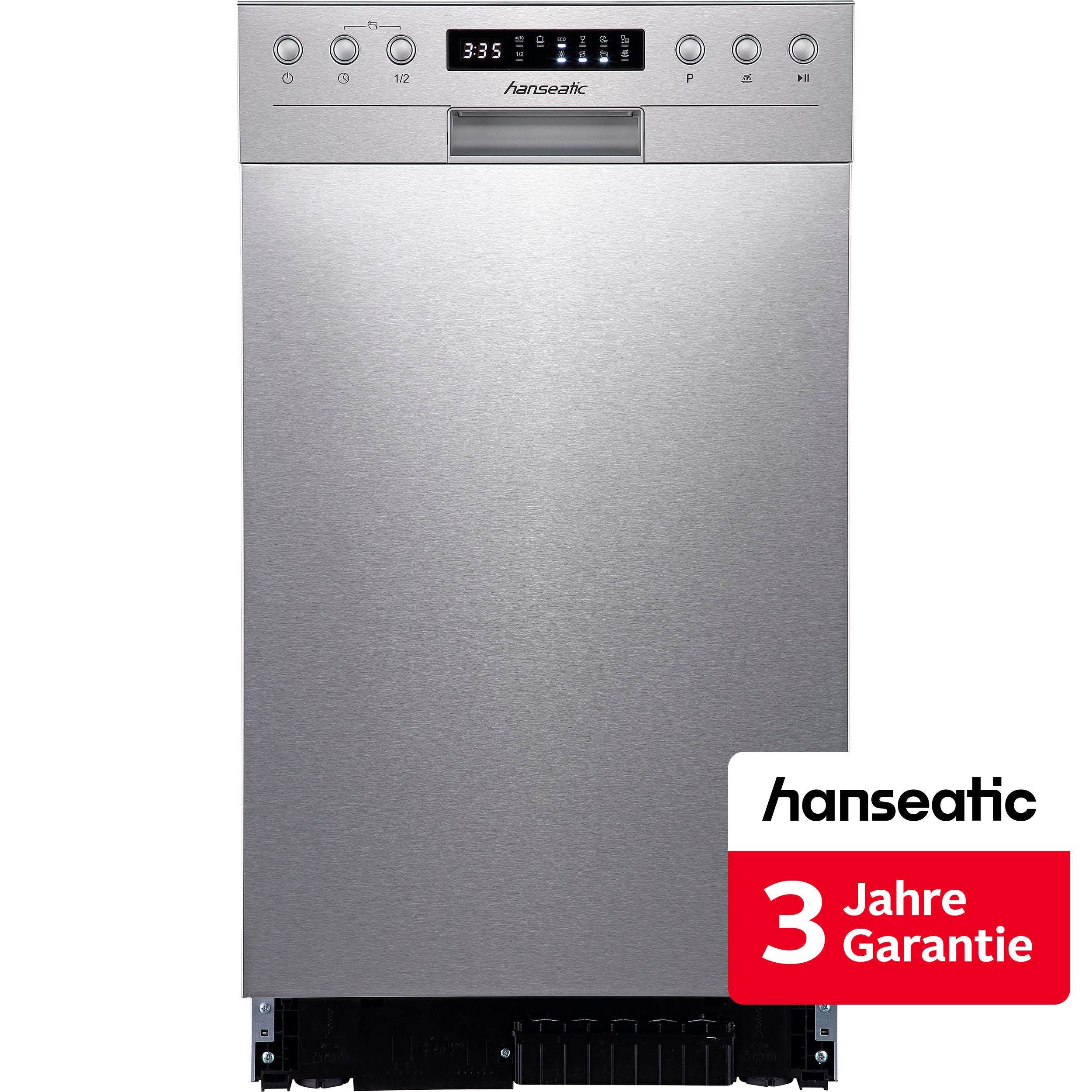 Hanseatic Unterbaugeschirrspüler HGU4582D97710DI, 10 Maßgedecke, inkl. 3 Jahre Herstellergarantie