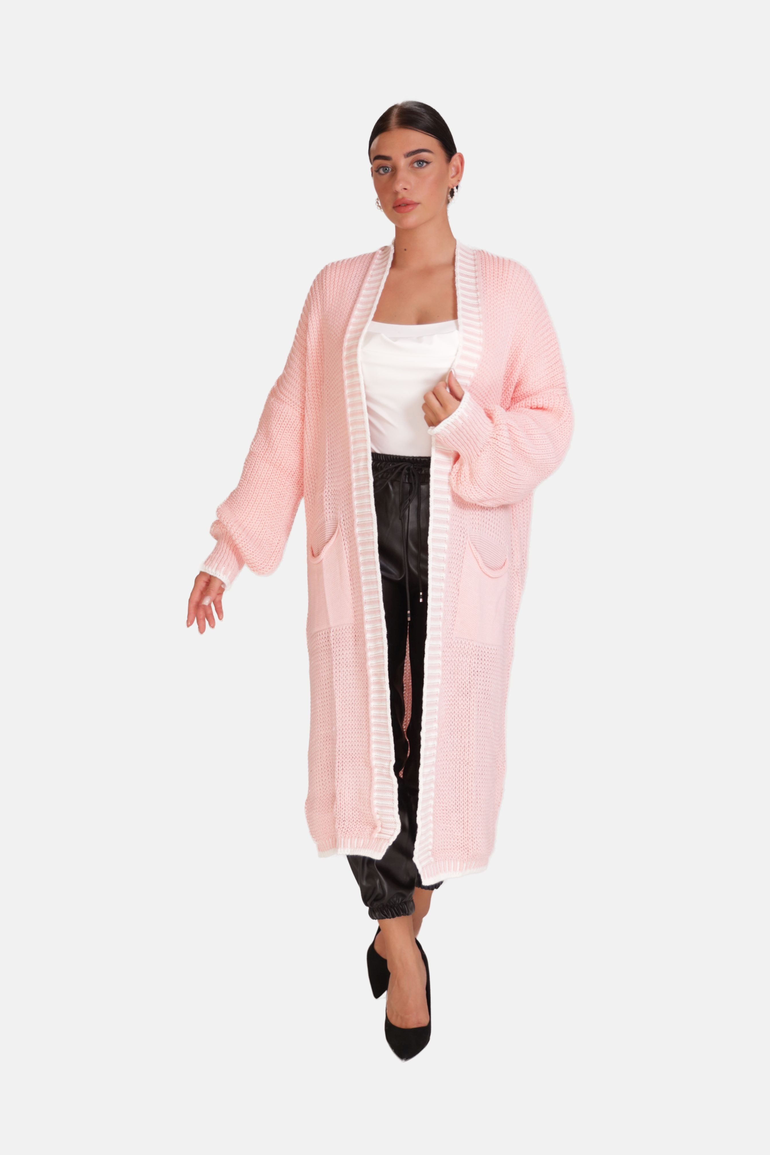 Elara Cardigan Elara Langer Damen Oversize Cardigan (1-tlg)