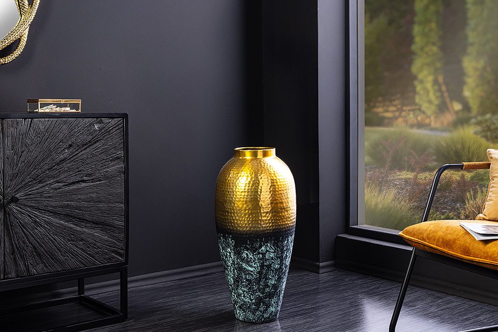 riess-ambiente Bodenvase ORIENT M 50cm gold · große Dekovase für getrocknet günstig online kaufen