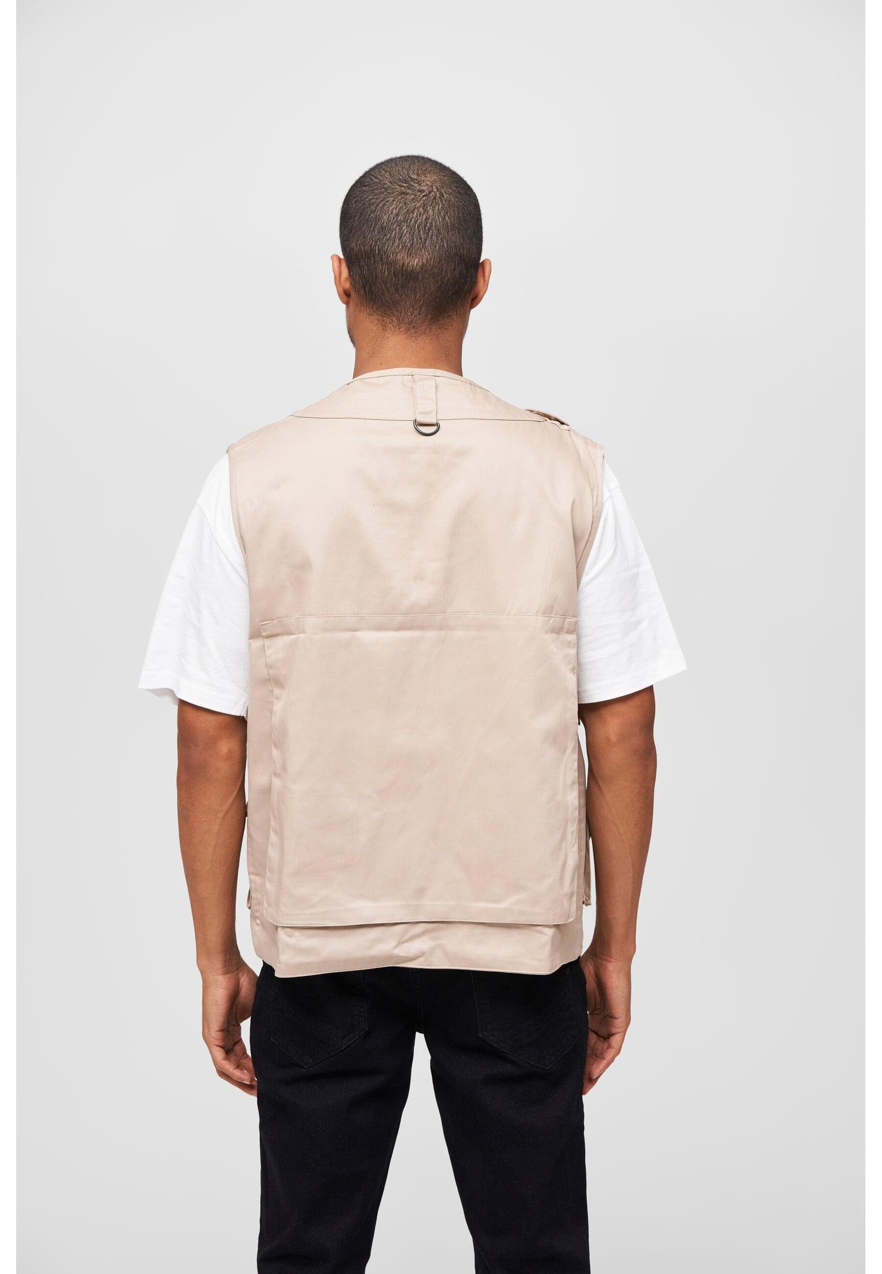 Steppweste Vest (1-tlg) beige Hunting Brandit Herren