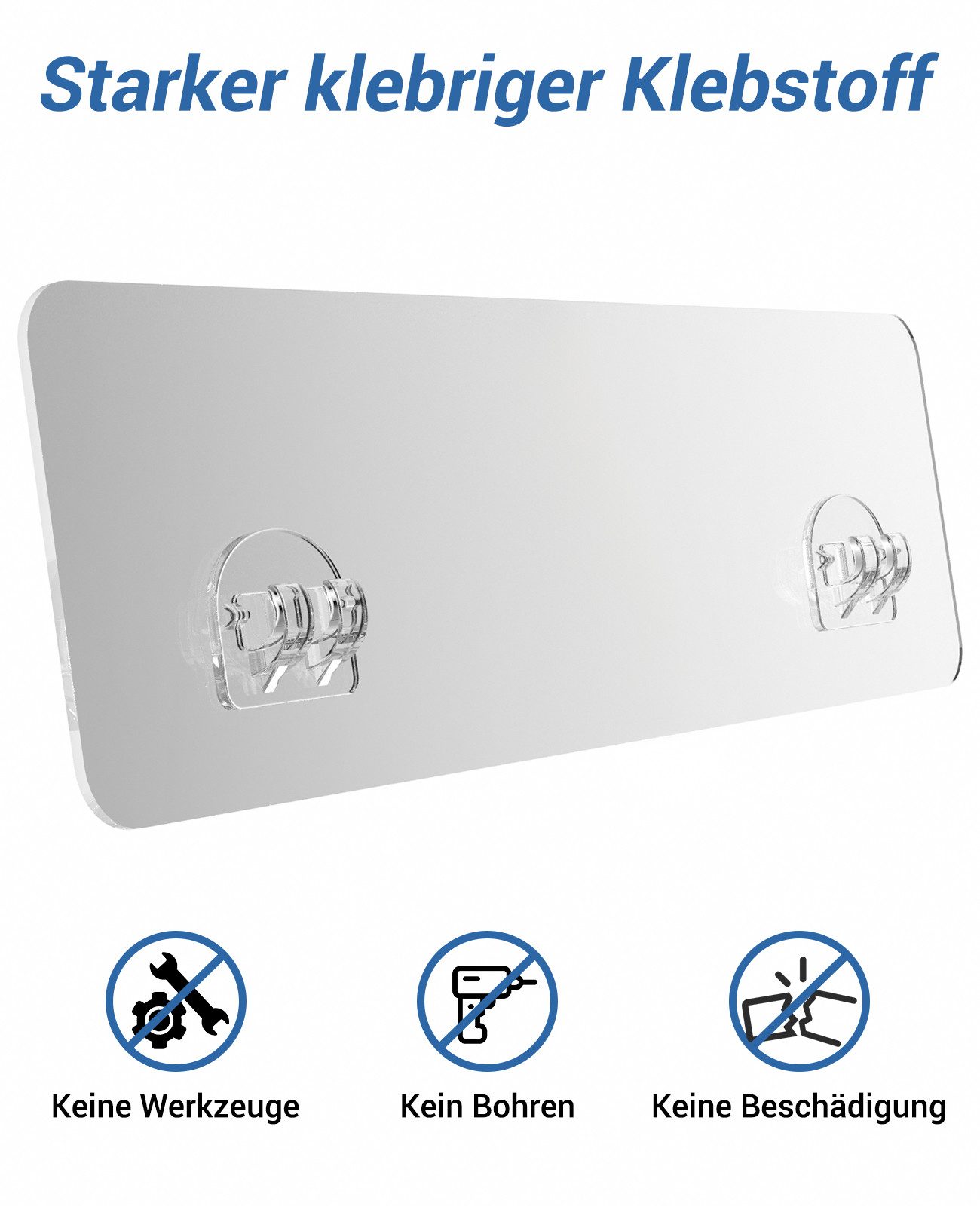 Elegear Duschablage Duschregal ohne Bohren, 2 Stück shampoo halter bad, bad günstig online kaufen