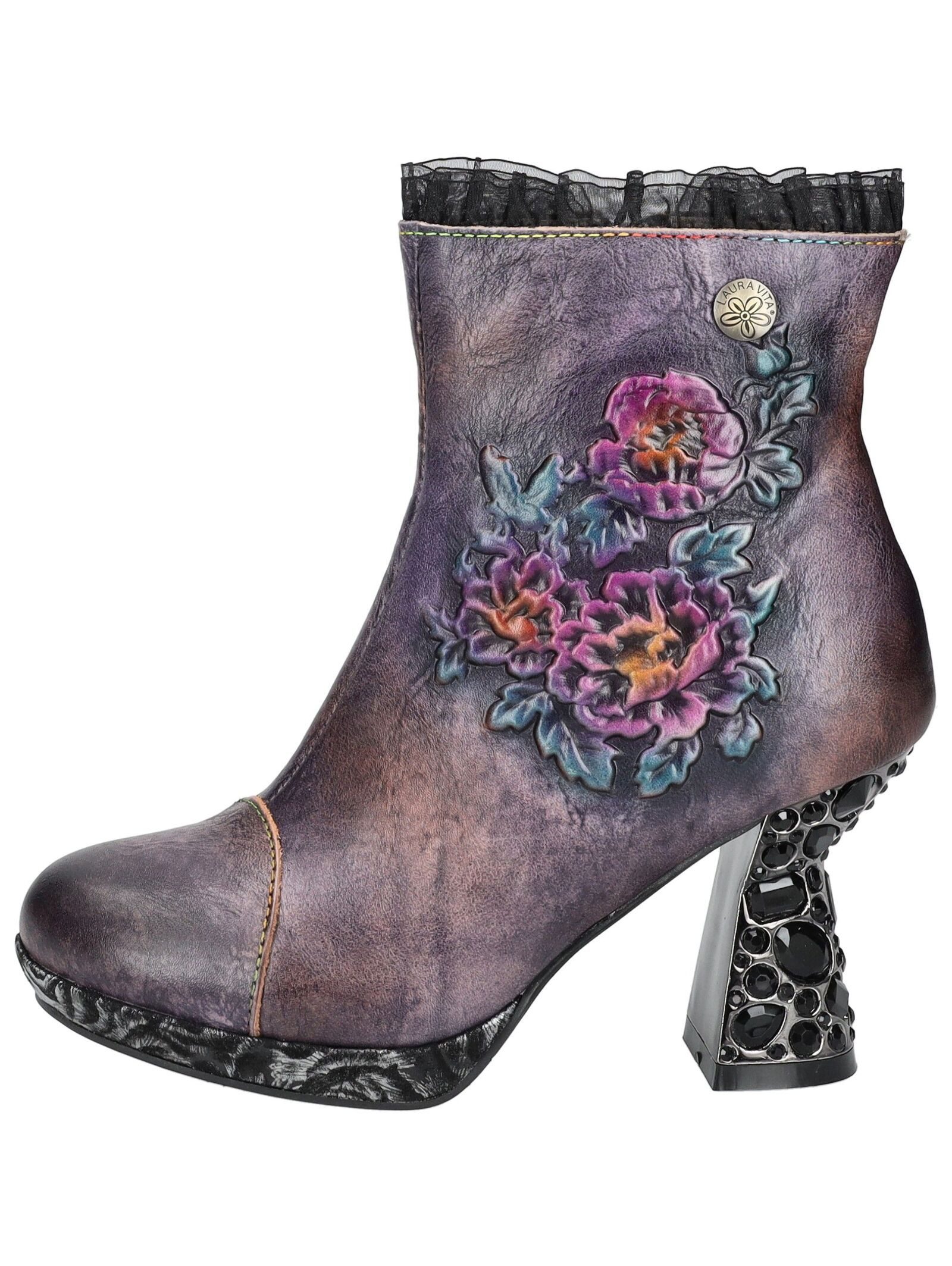 LAURA VITA Stiefelette Leder High-Heel-Stiefelette günstig online kaufen