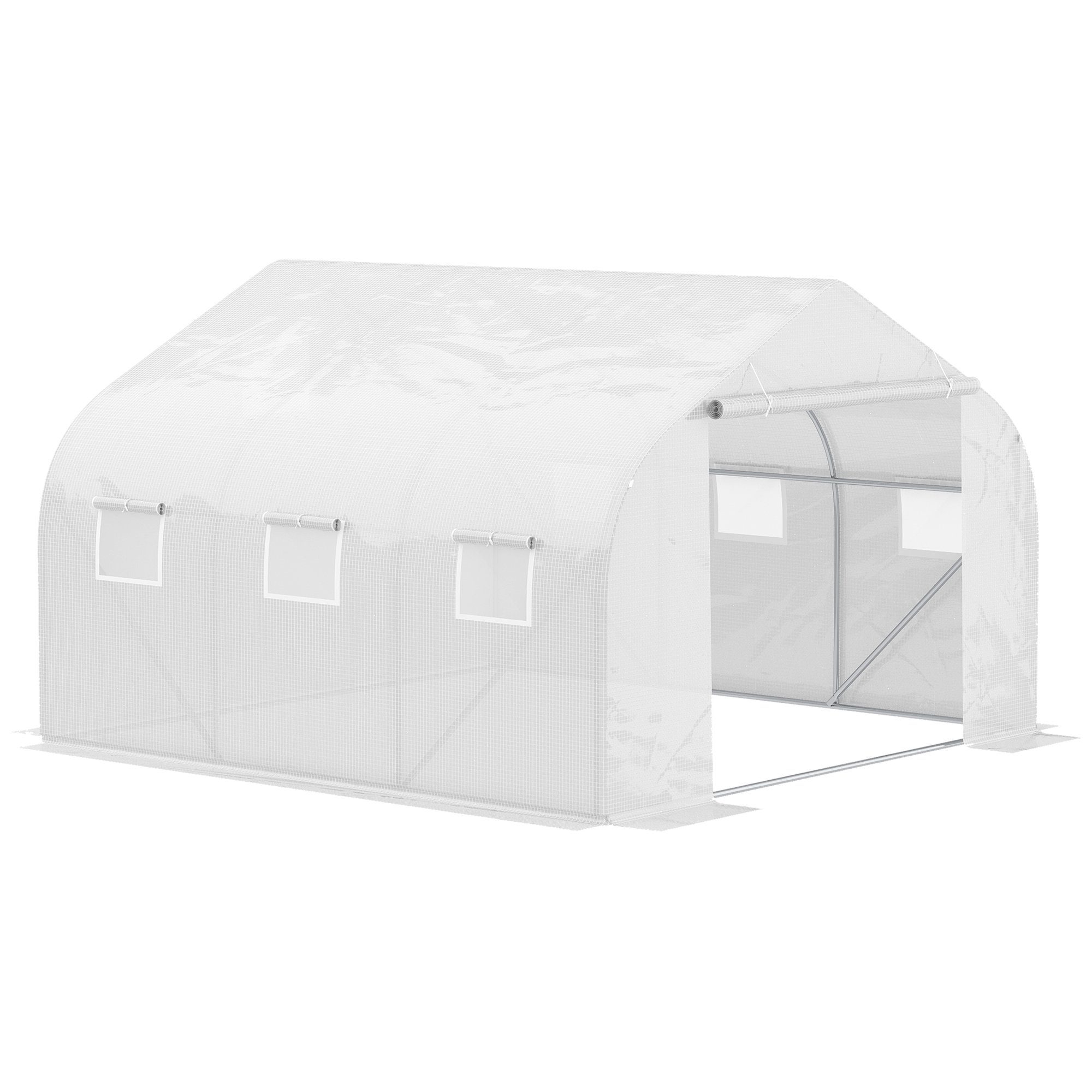 Outsunny Foliengewächshaus Tomatenhaus mit UV-Schutz, Mesh-Fenster, für Gar günstig online kaufen