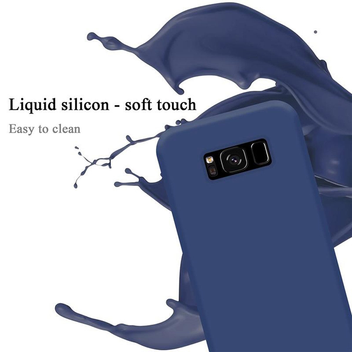 Cadorabo Handyhülle für Samsung Galaxy S8 PLUS Hülle Samsung Galaxy S8 PLUS, Flexible Hülle TPU Silikon Schutzhülle Back Cover Case