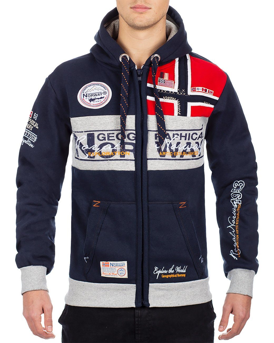 Kapuzensweatjacke Herren Hoodie baflyer