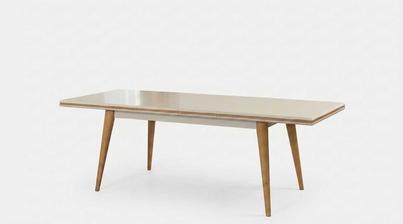 JVmoebel Esstisch Esstisch Beige Modern Luxus Kuechentisch Holztisch Rechteckig (1-St., 1-tlg)