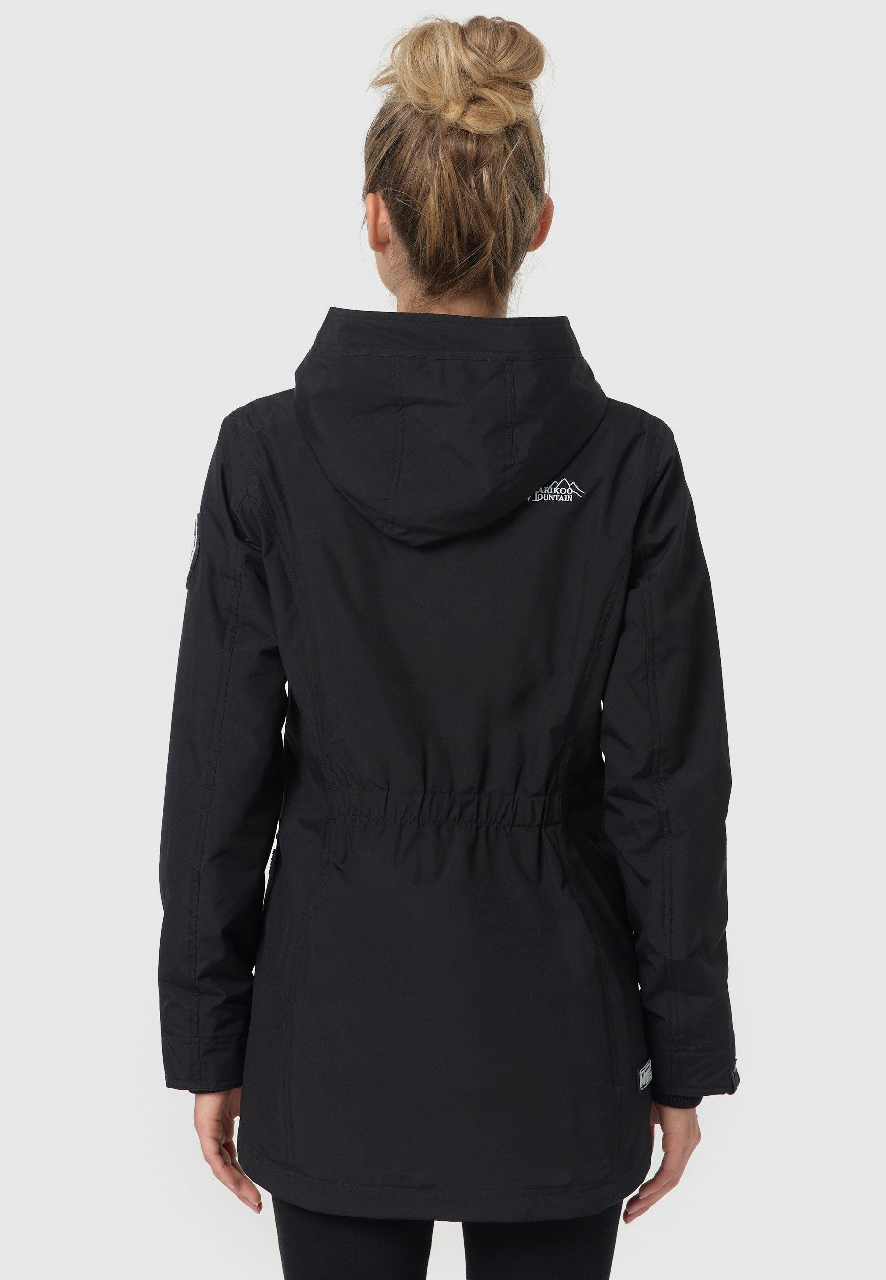 Marikoo Outdoorjacke Honigbeere sportliche Übergangsjacke mit Kapuze