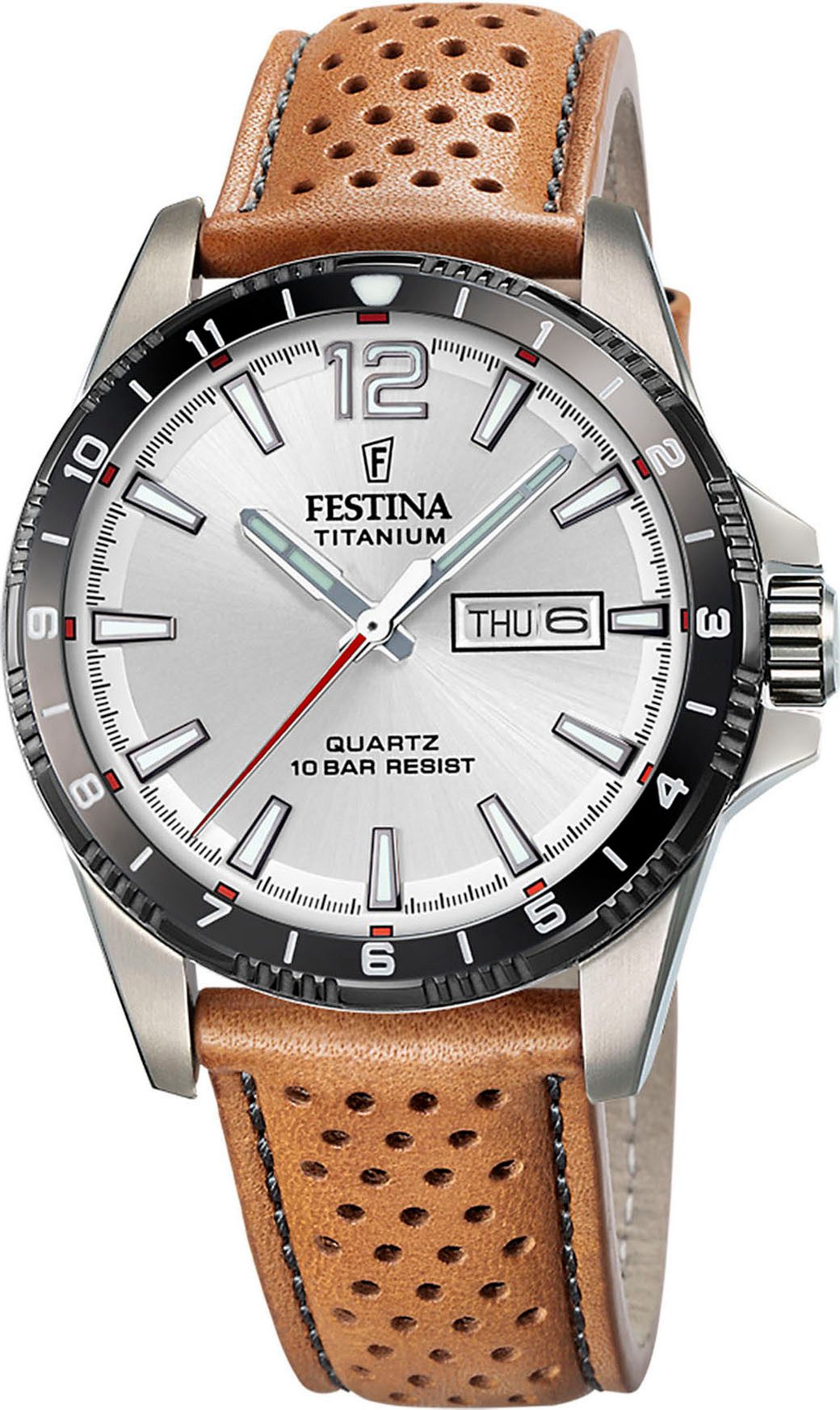 Festina Quarzuhr Calendario Titanium F20699/1, Armbanduhr, günstig online kaufen
