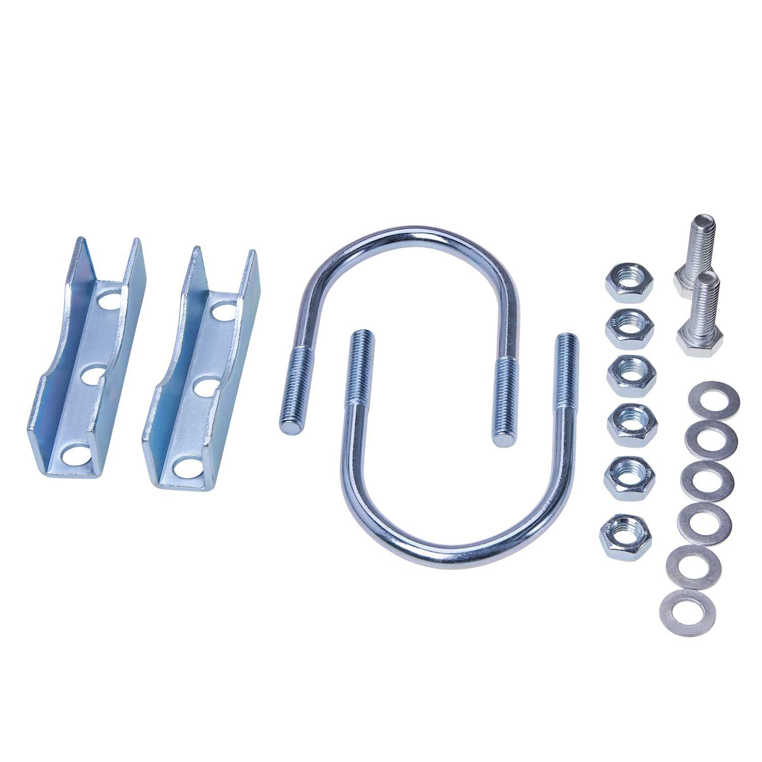 Diedrich Filmer GmbH Anhänger-Stützrad 2 Stück Klemmhalter U-Bügel Rund für Stützrad (Set, 1 St., 1x Abreißseilhalterung), Halter Bremsseil Sicherungsseil Hollandöse Öse Hänger Anhängerkupplung