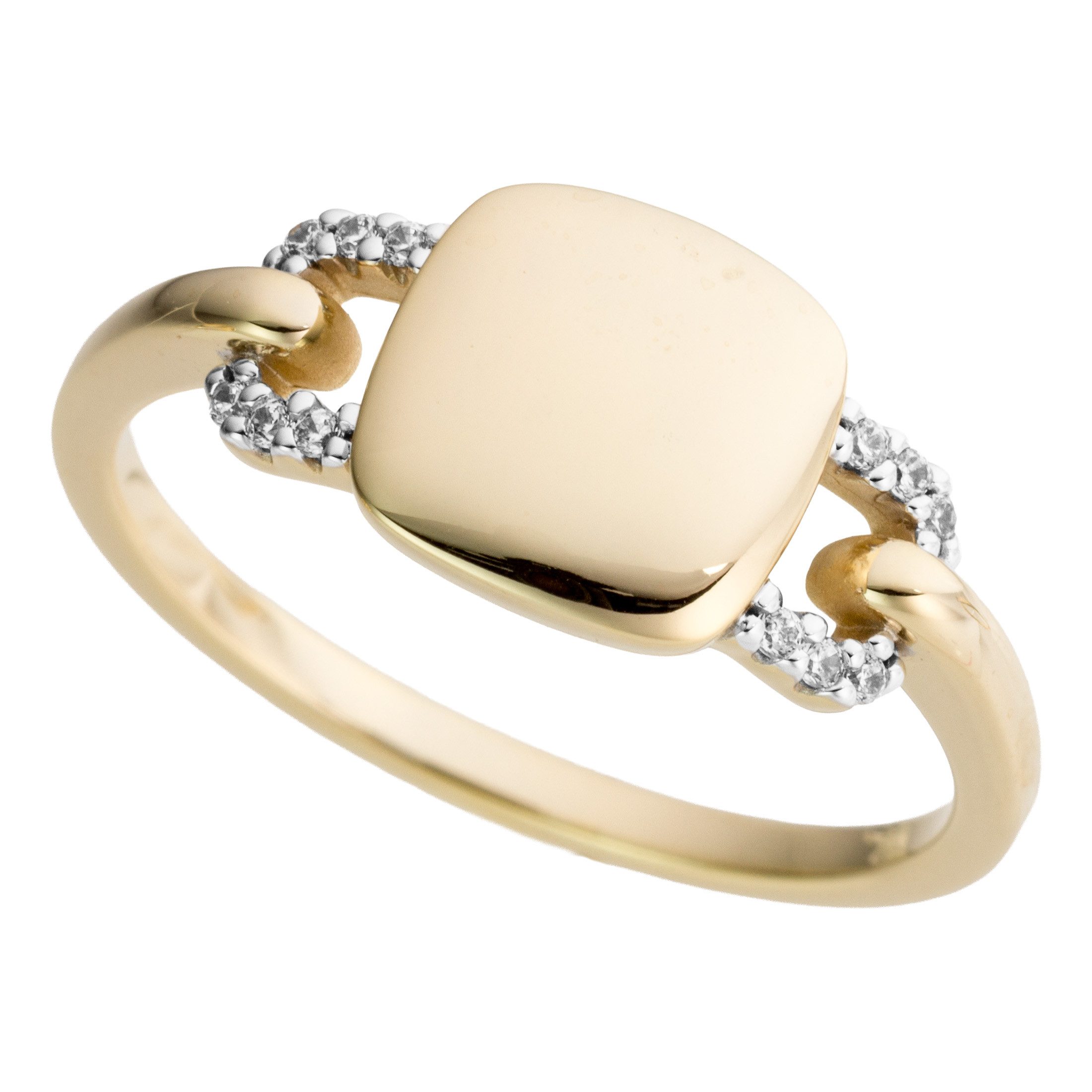 Firetti Fingerring Schmuck Geschenk Gold 333 Damenring Goldring Schloss, mit Brillanten