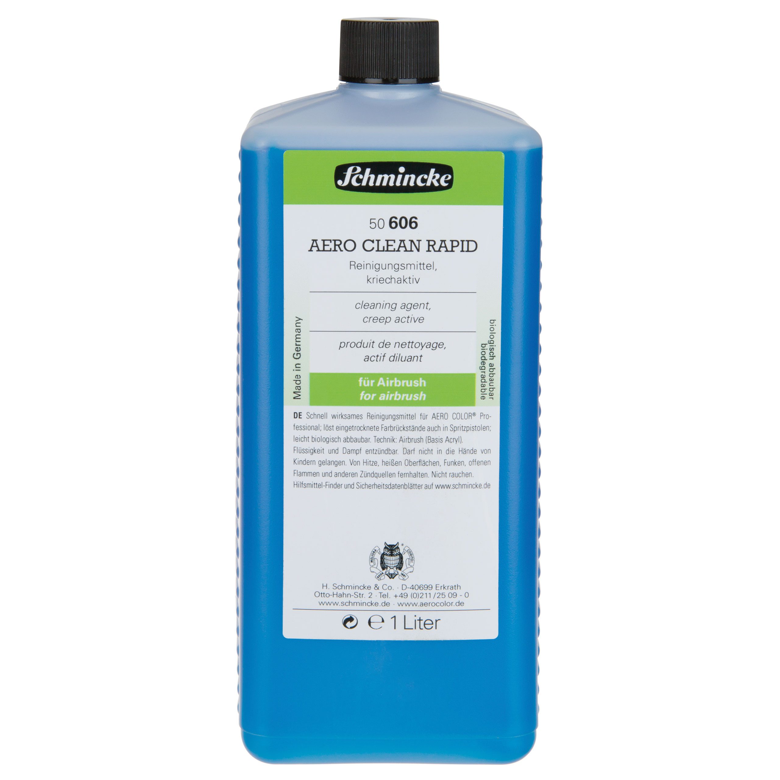 Schmincke Acrylfarbe Aero Clean Rapid - 1000ml Reinigungsmittel für AERO COLOR 50 606 029