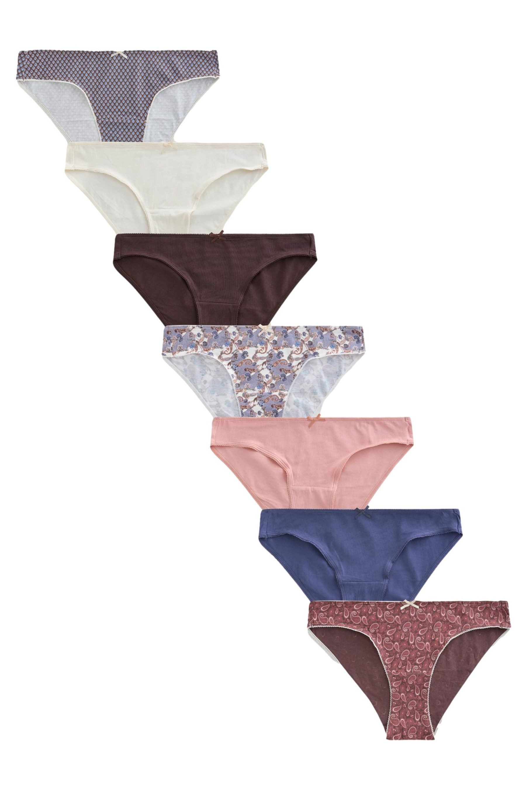 Next Bikinislip Bikini-Slips mit hohem Baumwollanteil, 7er-Pack (7-St)