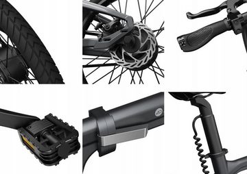 ADO E-Bike 2× Air 20S E-Fahrrad Faltbar, klapprad Riemenantrieb,Citybike, 1 Gang, Hintermotor, (verbesserte Version der Air20), ebike Damen/Herren,StVZO mit Handyhalter