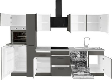 wiho Küchen Küchenzeile Esbo, ohne E-Geräte, Breite 310 cm