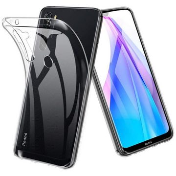 CoolGadget Handyhülle Transparent Ultra Slim Case für Xiaomi Redmi Note 8T 6,3 Zoll, Silikon Hülle Dünne Schutzhülle für Redmi Note 8T Hülle