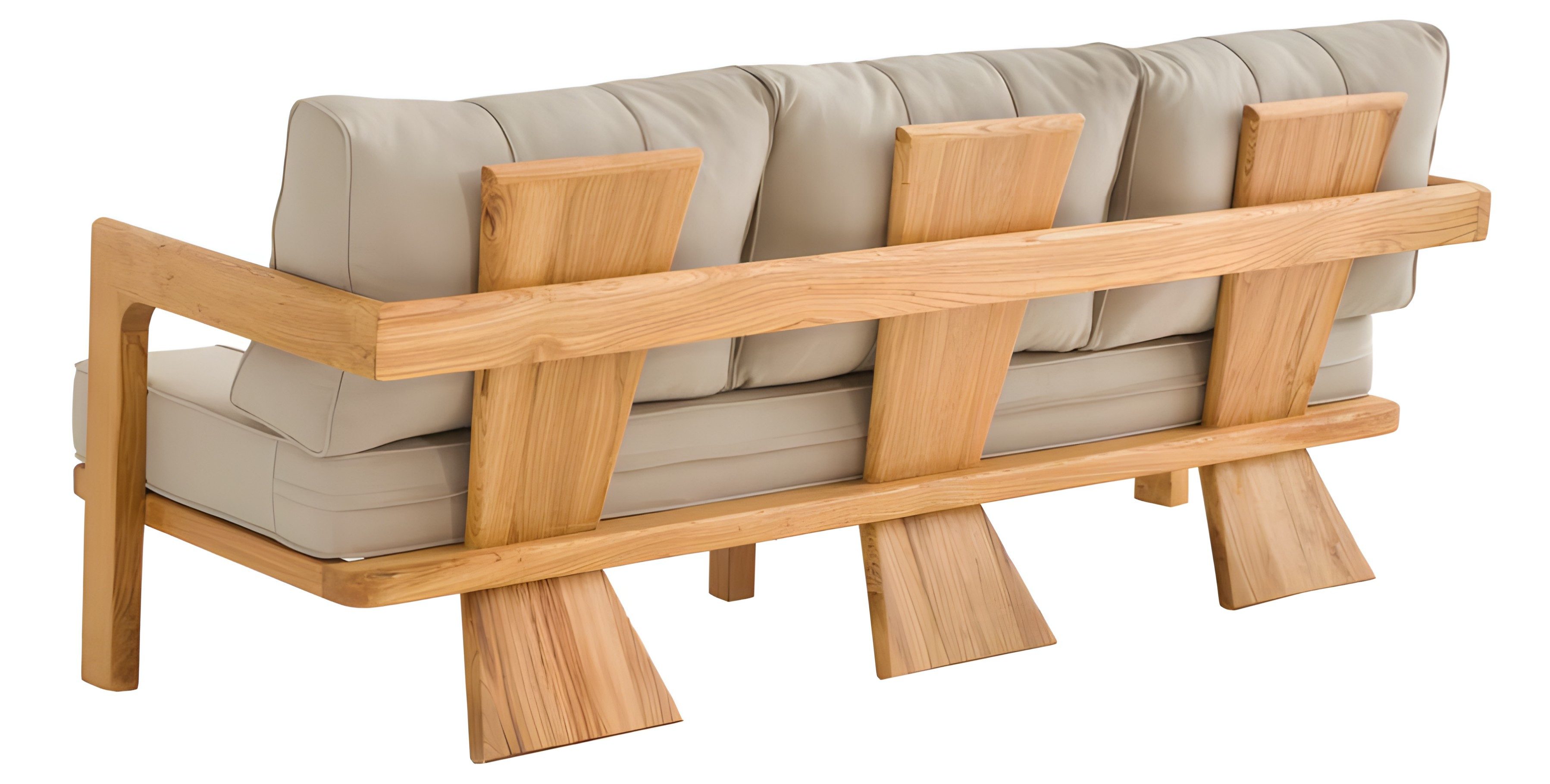 Xlmoebel Gartensofa Beiges Stoff-Sofa von XLMOEBEL für Terrasse und Balkon, Gartensofa 1 Teile, Made in Europa