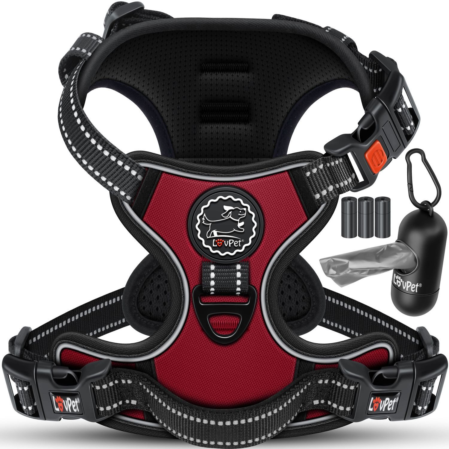 Lovpet Hunde-Geschirr, ohne Zug & würgen für Hunde & Welpen atmungsaktiv & günstig online kaufen