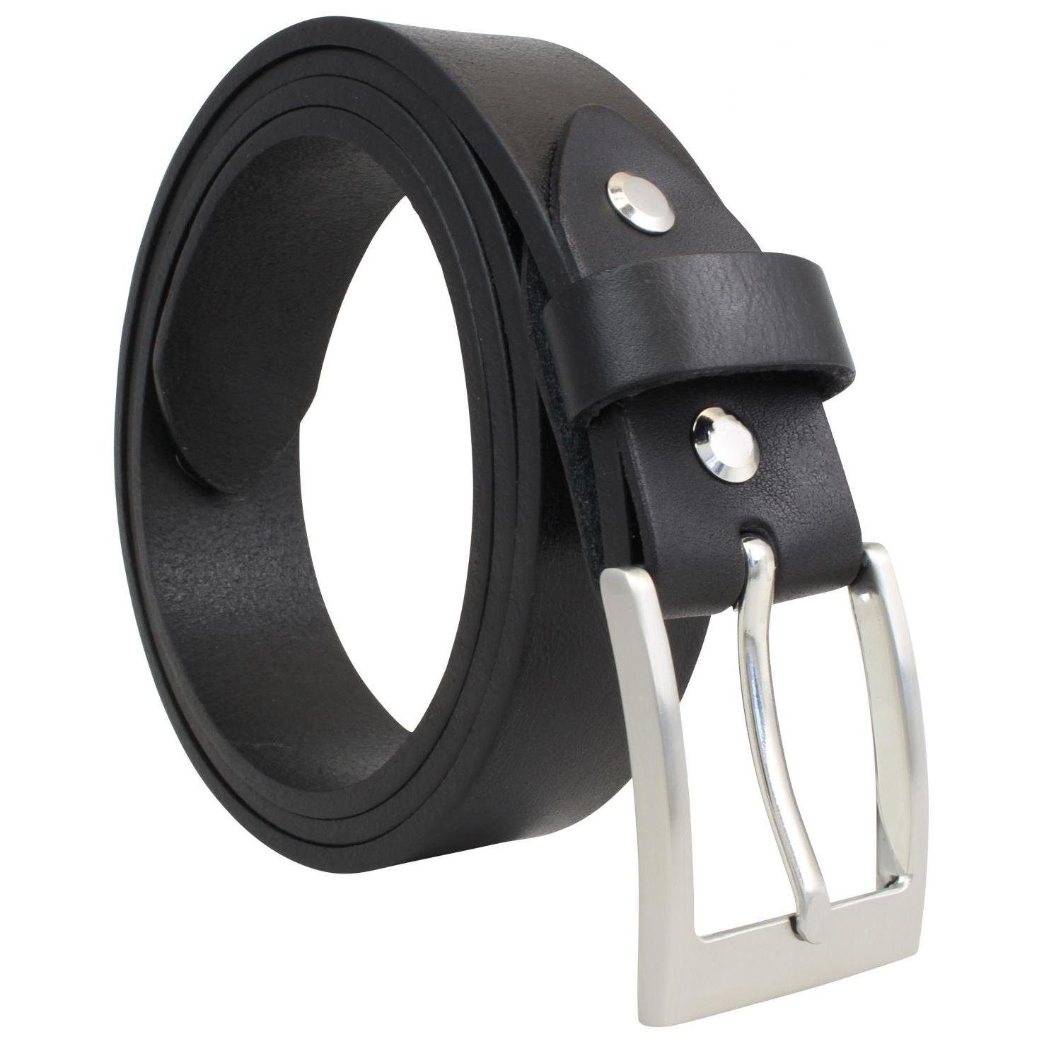 BELTINGER Herren - Gürtel C Anzug-Gürtel 30mm aus cm für Schwarz 3 Damen - Ledergürtel Vollrindleder