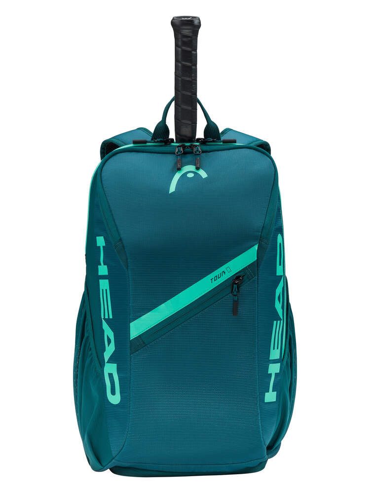 Head Tennisrucksack Tour (Schlägerfach, mit Schuhfach, 25 Liter) 2026 grün