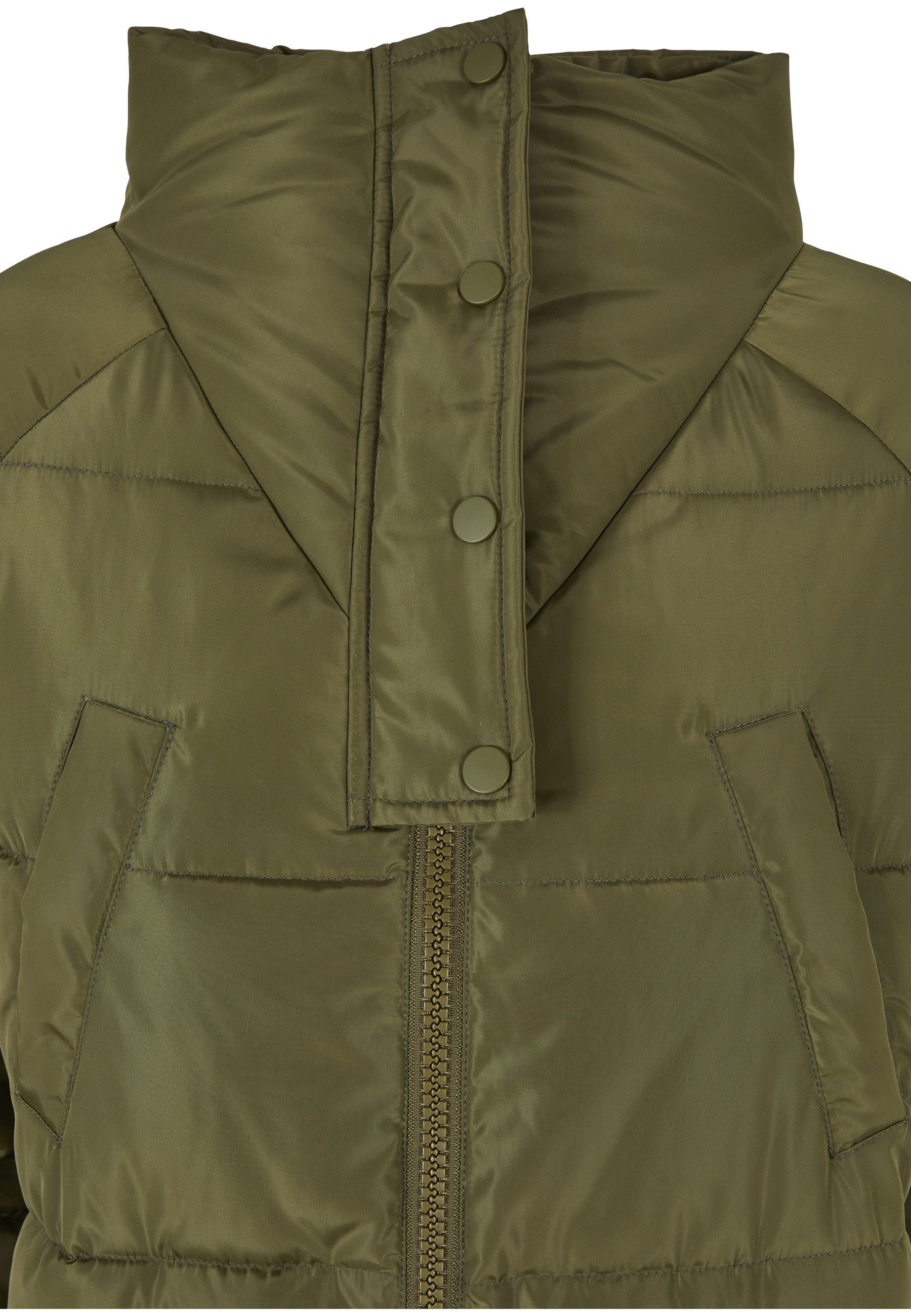 URBAN CLASSICS Winterjacke Urban Classics Damen Ladies High Neck Puffer Coat (1-St)