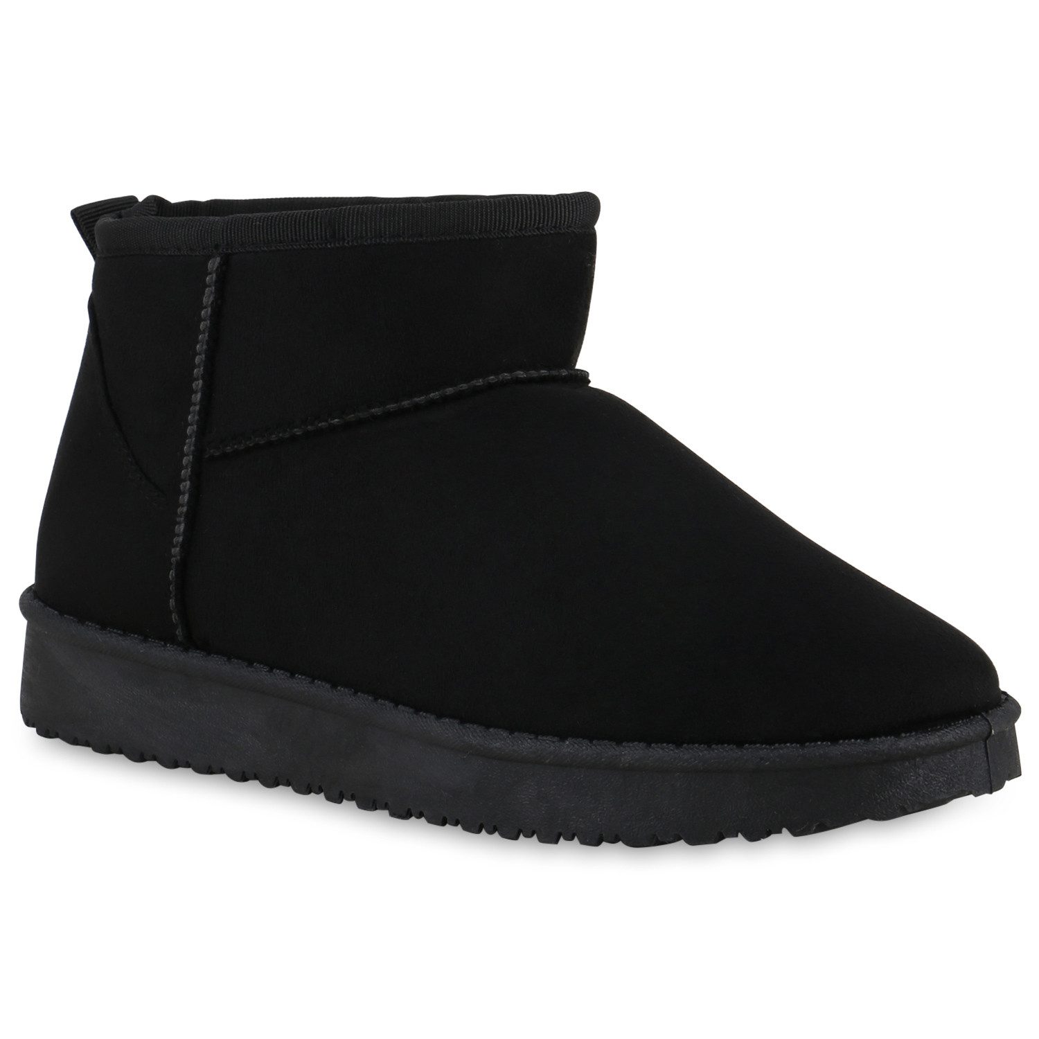 VAN HILL 840658 Winterstiefelette Damen Warm Gefütterte Winter Boots Bequeme Profil-Sohle