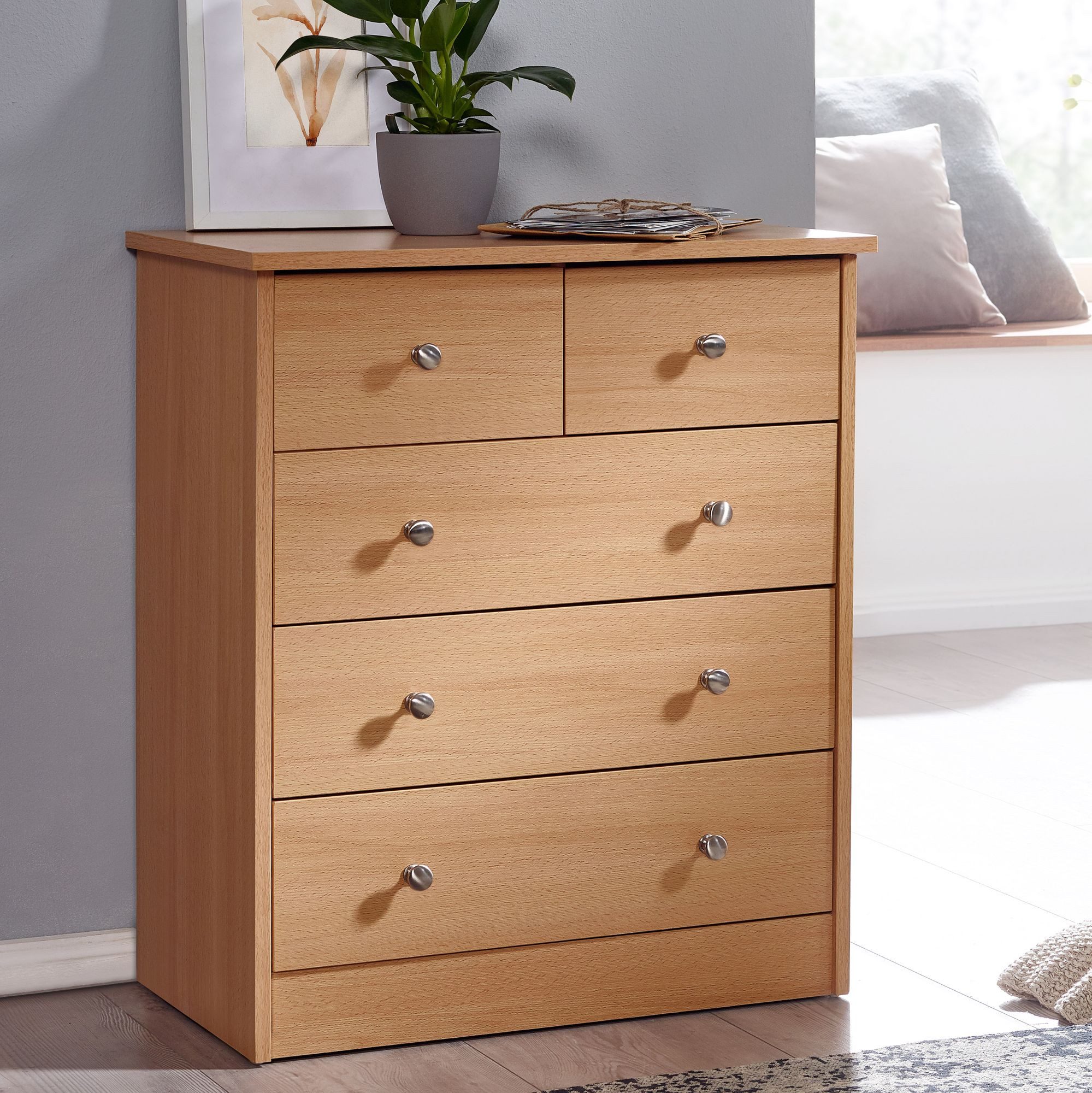 Wohnling Sideboard WL1.338 (Kommode 60x70x35 cm günstig online kaufen