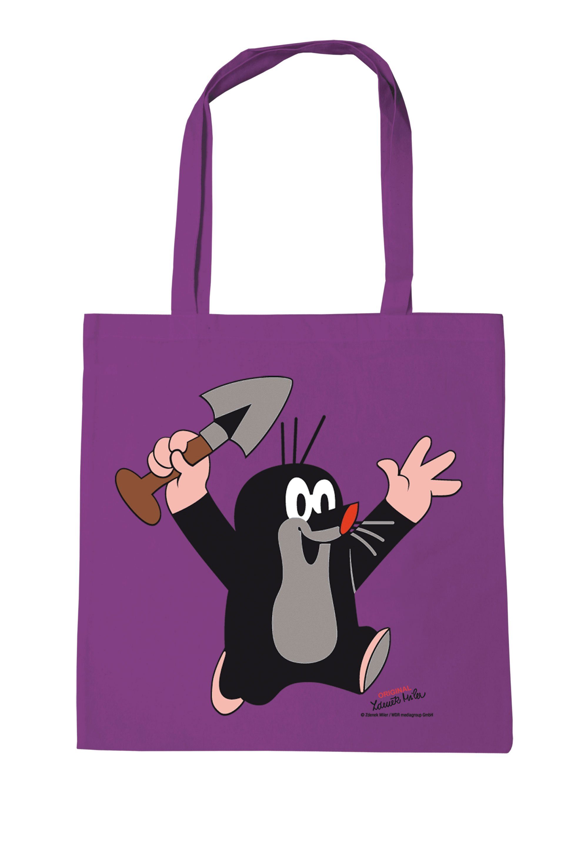 LOGOSHIRT Schultertasche Der kleine Maulwurf - Juhu, mit coolem Druckmotiv