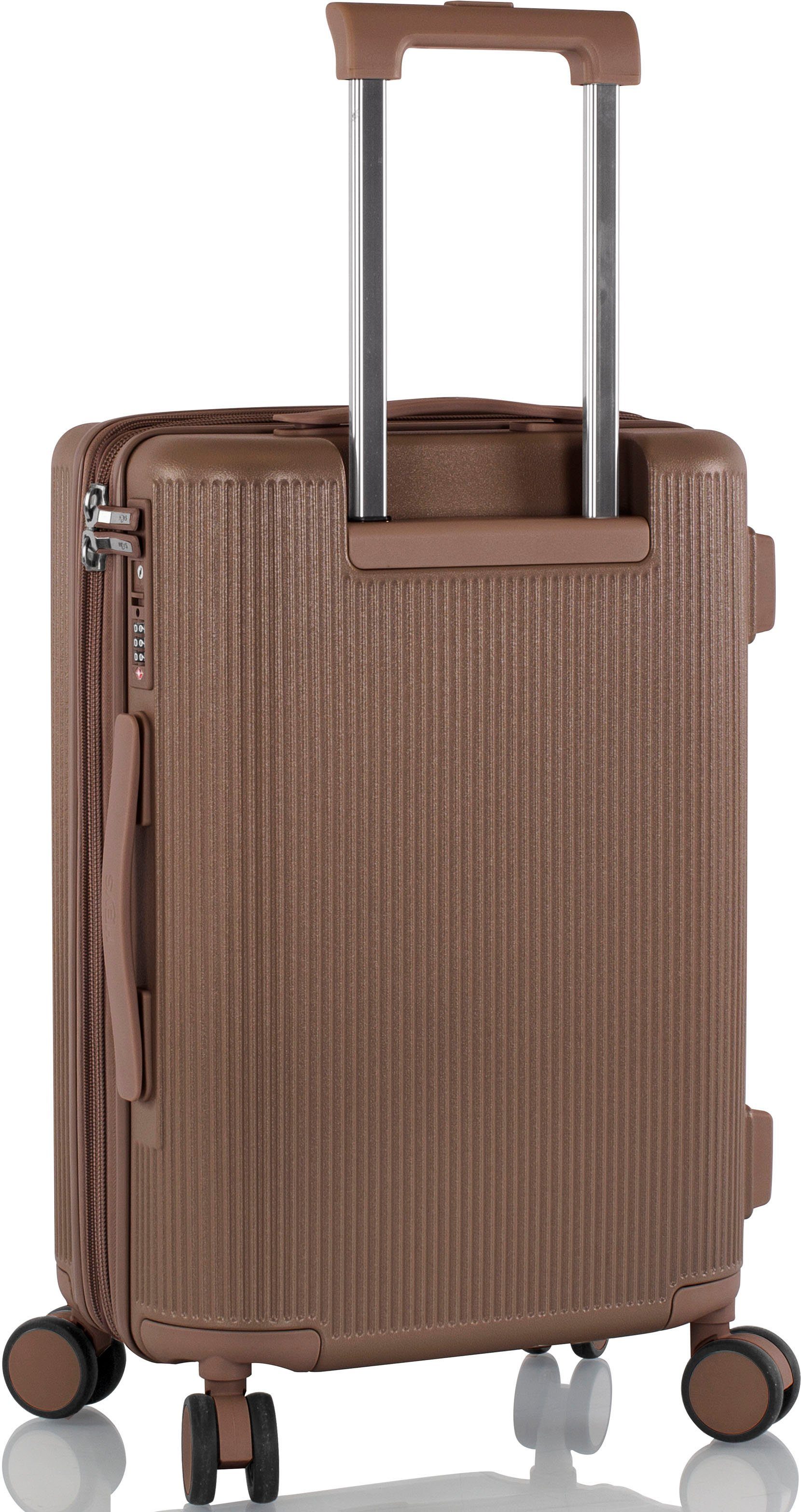 Heys Hartschalen-Trolley Earthtone, verschiedene Größen und Farben, 4 Rollen, Heys Reisegepäck TSA Schloss Volumenerweiterung