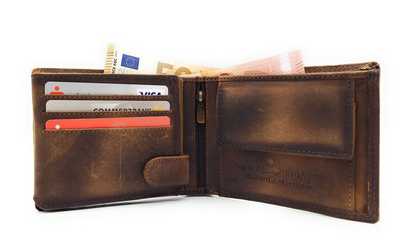 Ven Tomy Geldbörse echt Leder Portemonnaie günstig online kaufen