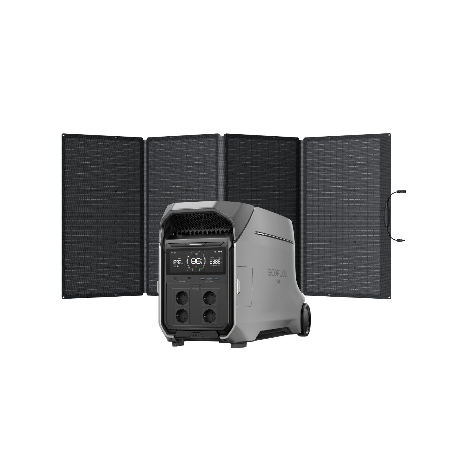 EcoFlow DELTA Pro 3 Tragbare Powerstation mit 400W Solarpanel Powerstation