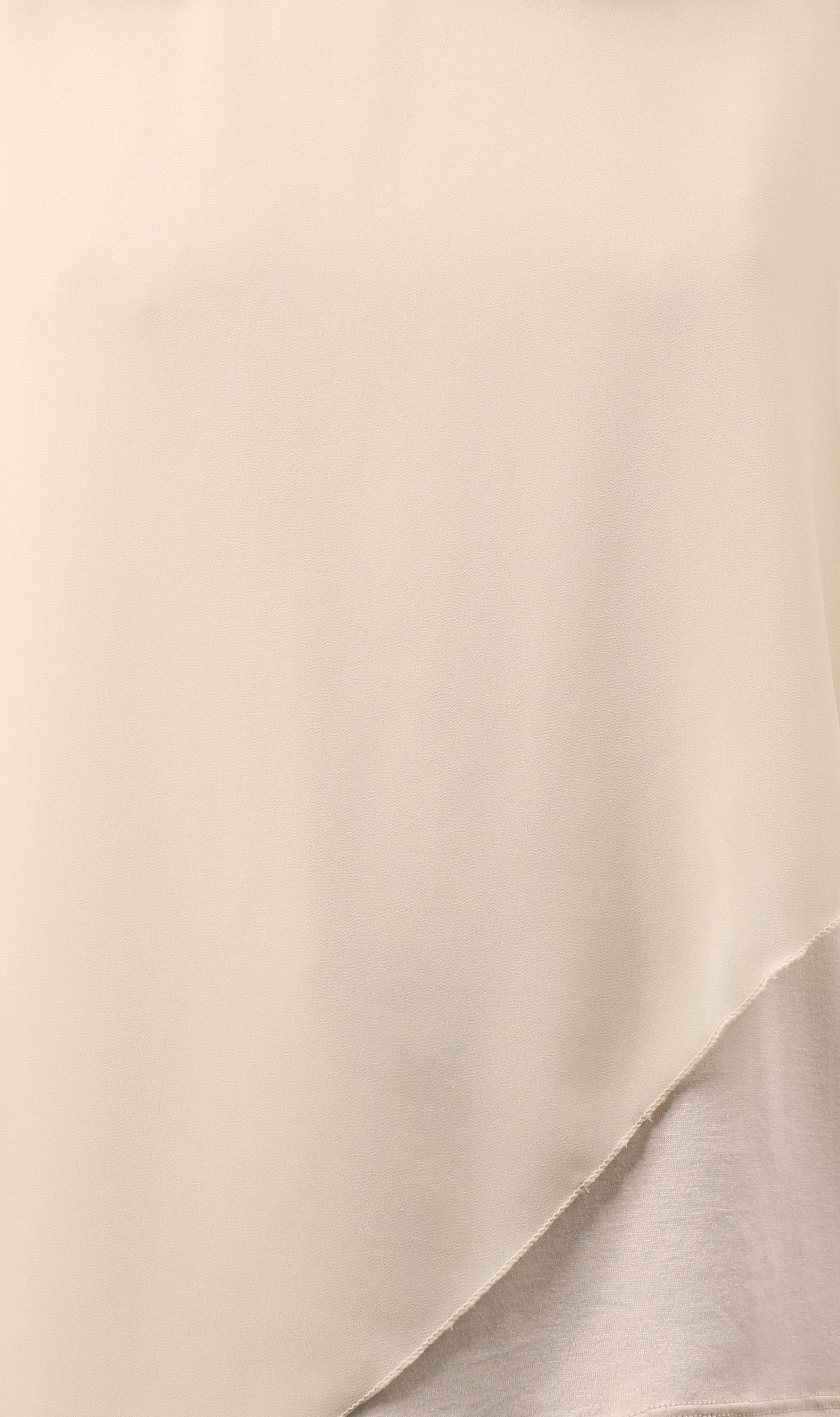 fashion Blusenshirt more than 10732 Schlupfbluse geschnitten beige asymmetrisch Chiffonbluse malito Einheitsgröße
