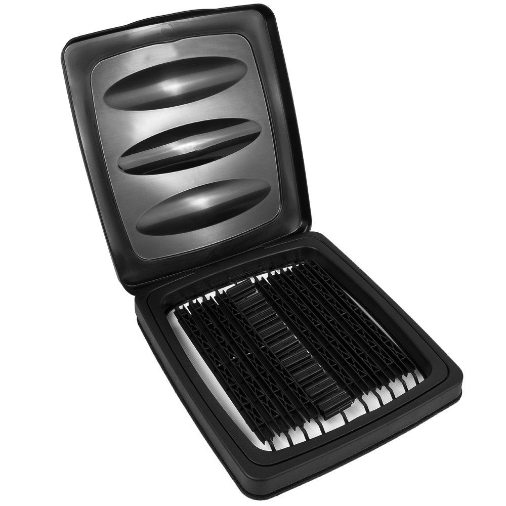 Deuba Mülleimer, 60 Liter 3fach höhenverstellbar Müllsackhalter Müllbeutelhalter