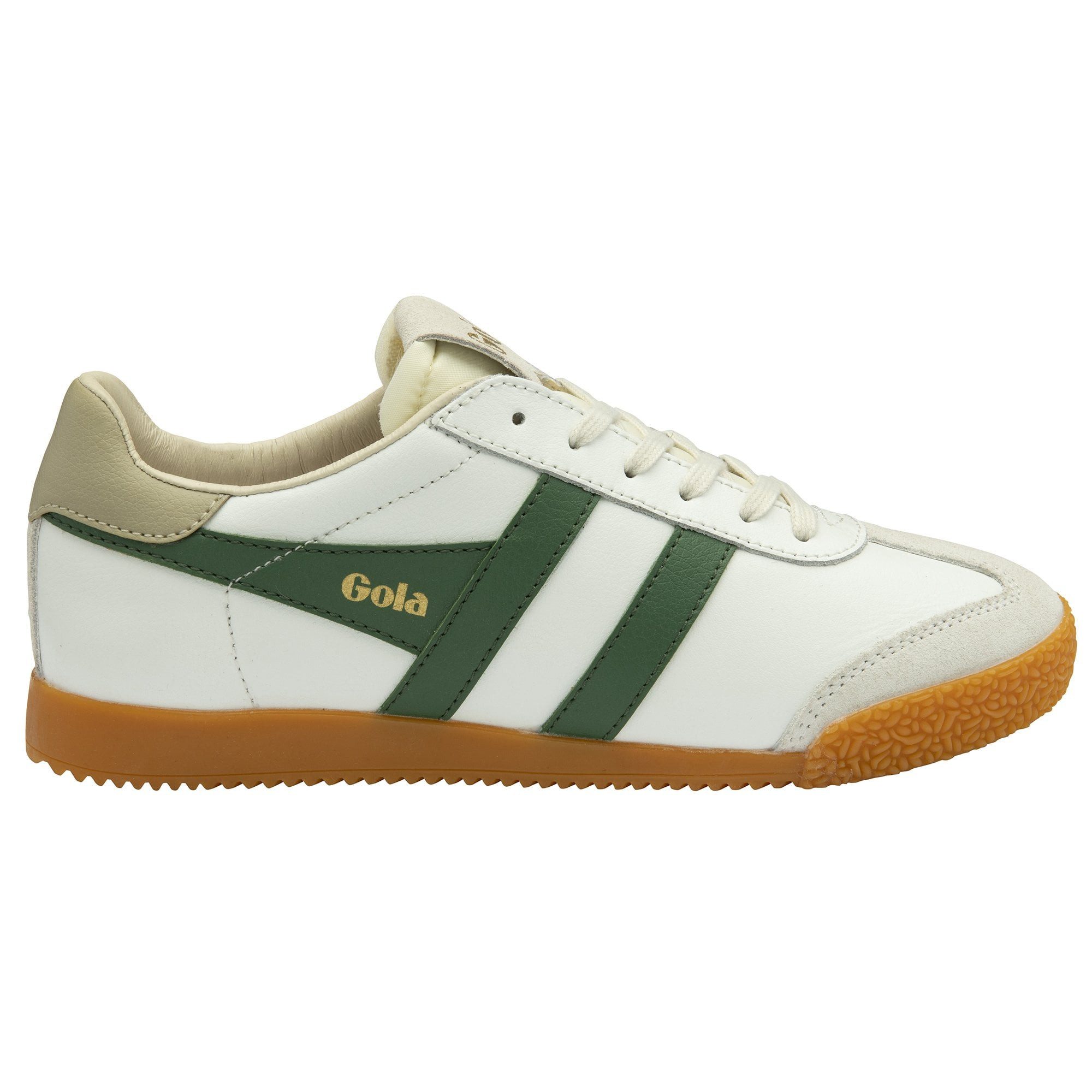 Gola Elan Leder 2025 weiss/grün/grau Damen Sneaker