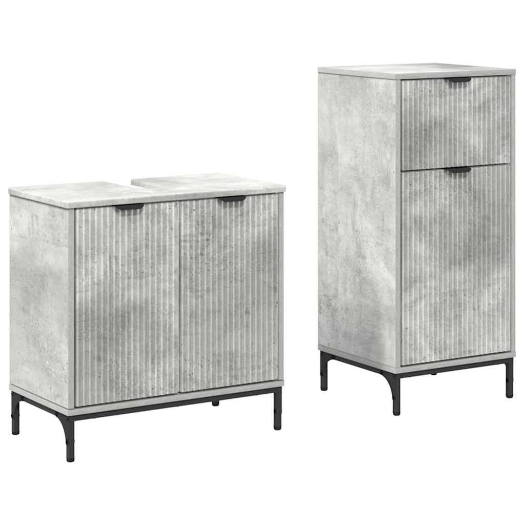 vidaXL Badezimmer-Set Badezimmermöbel Set mit Regal günstig online kaufen