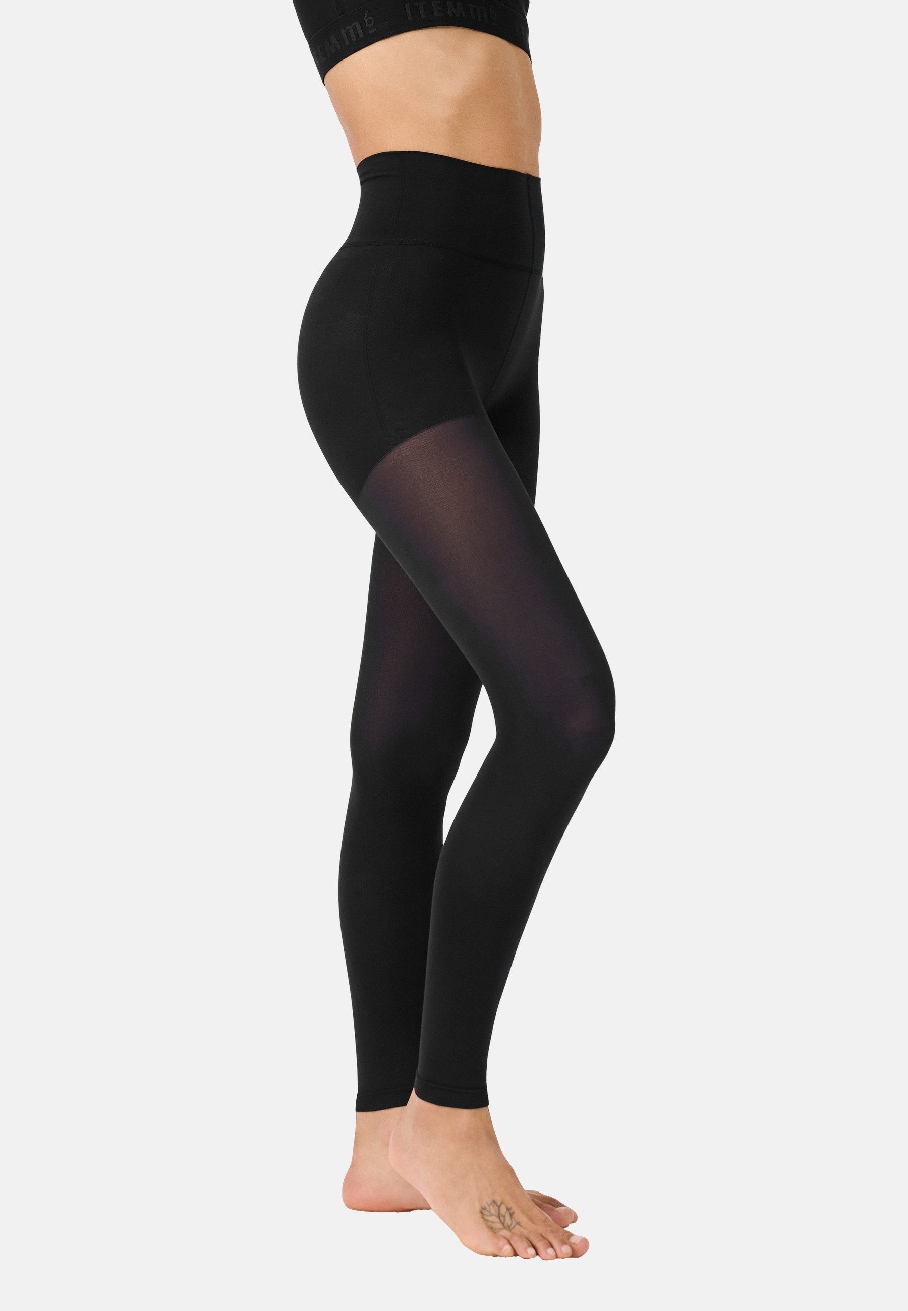 ITEM m6 Leggings OPAQUE CONSCIOUS Recyceltes Polyamid, Push-up-Effekt, breiter Bund, formstabil