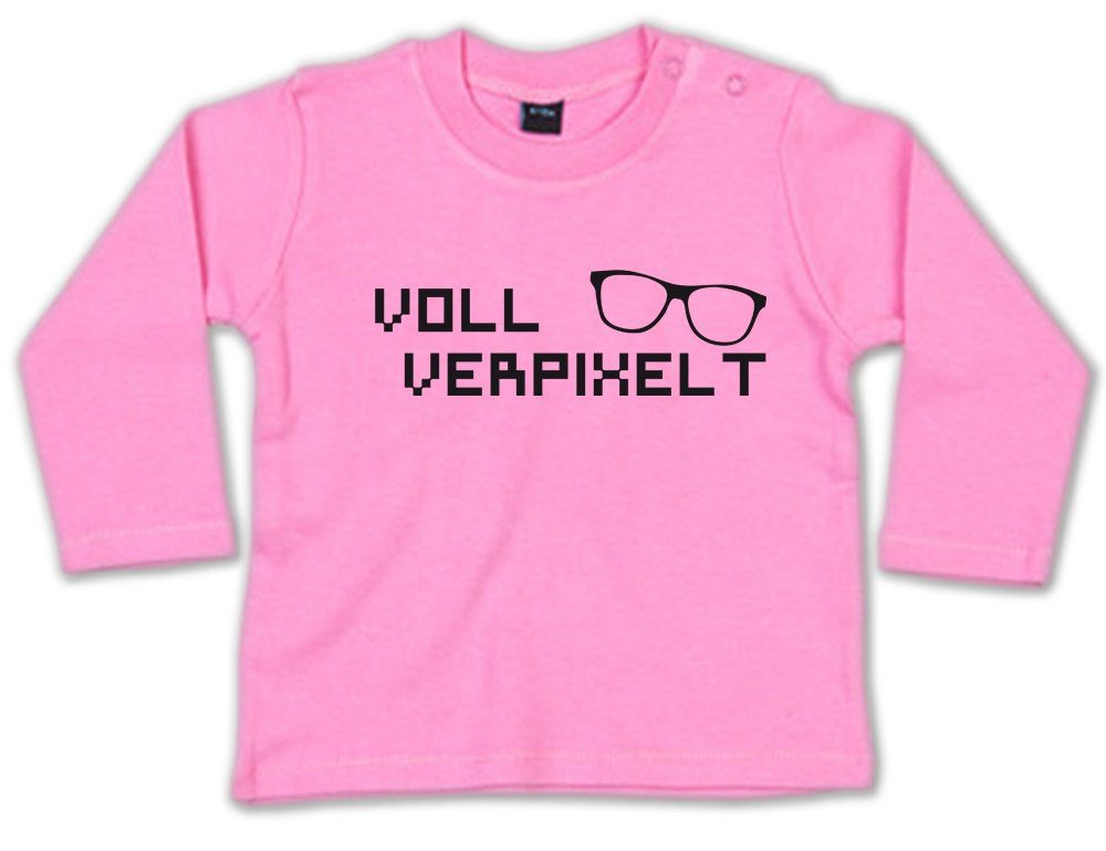 G-graphics Longsleeve Voll verpixelt Baby Sweater, Baby Longsleeve T, mit Spruch / Sprüche, mit Print / Aufdruck, Geschenk zu jedem Anlass