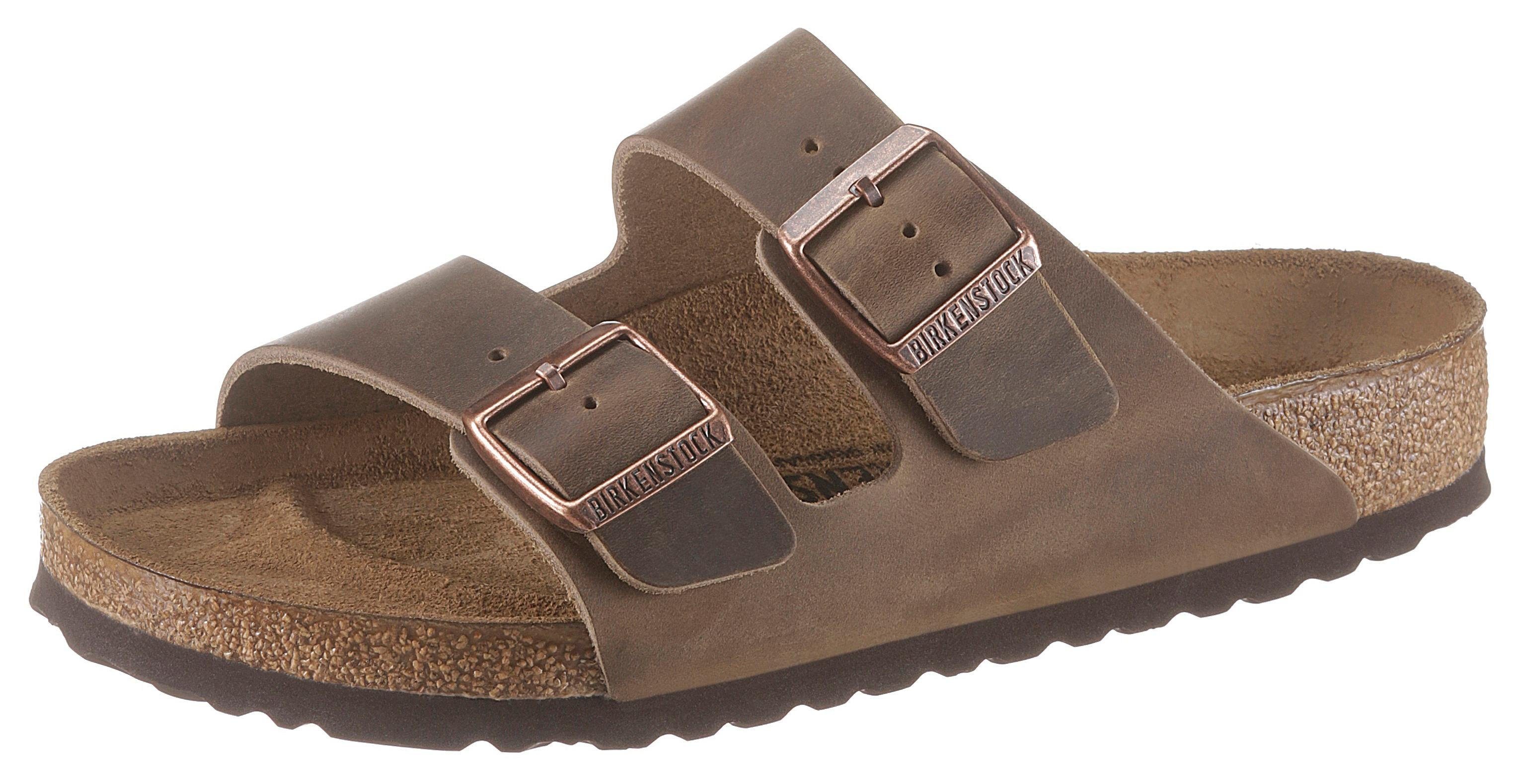 Birkenstock ARIZONA OILED Pantolette aus gefettetem Leder günstig online kaufen